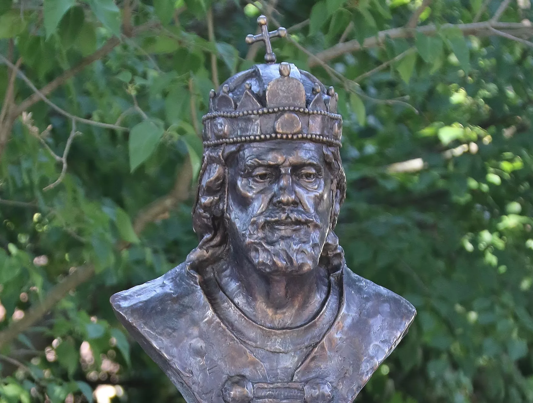 Gútori Szent István-szobor, részlet