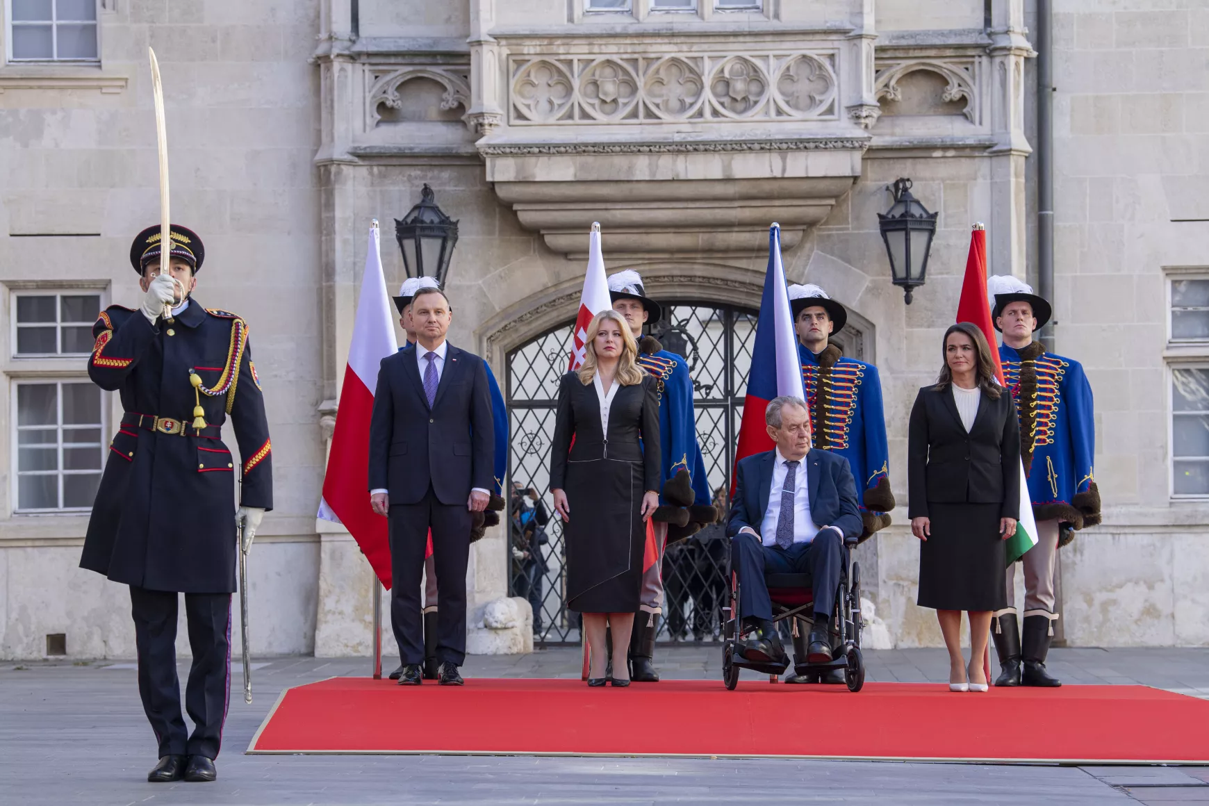 Andrzej Duda, Zuzana Čaputová, Miloš Zeman, Novák Katalin