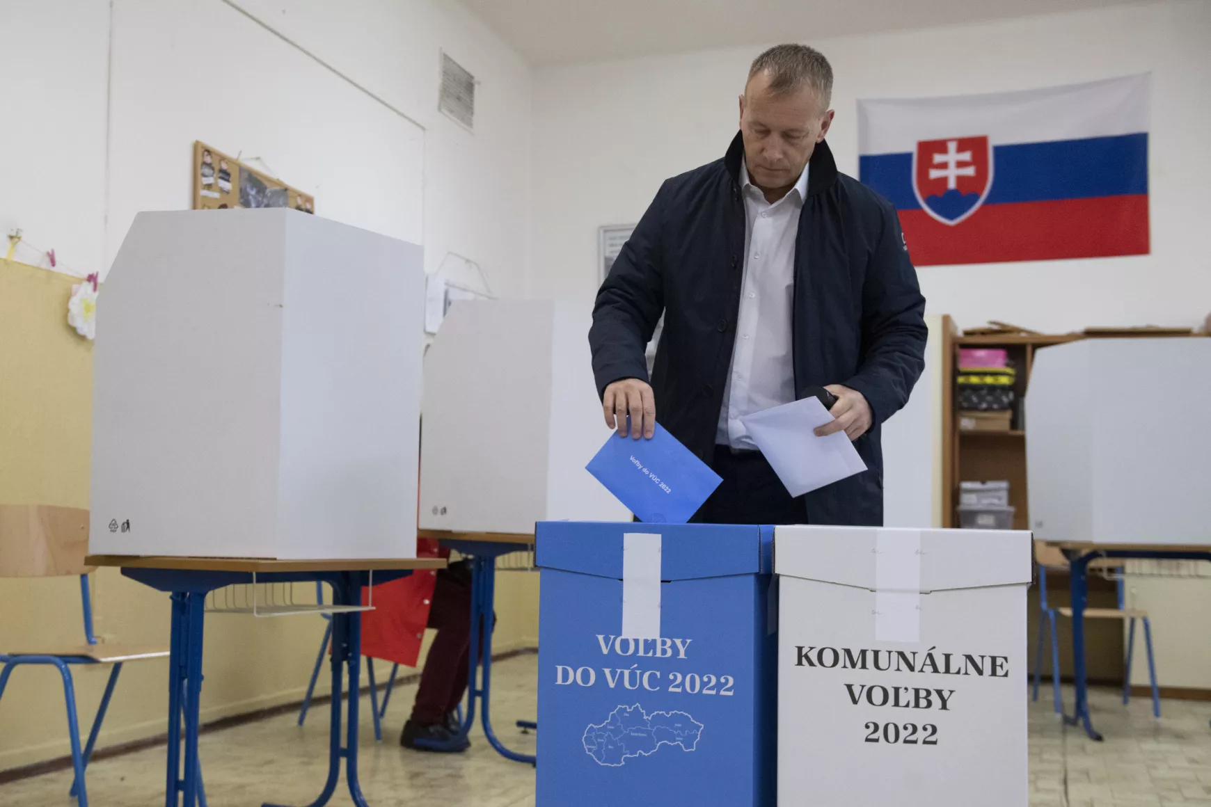 Boris Kollár szavaz 2022
