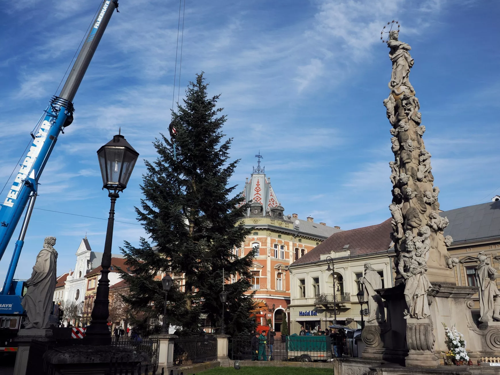 Kassa, karácsony, karácsonyfa