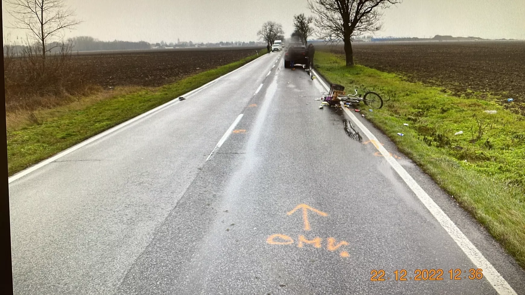 Kerékpáros baleset Taksony és Felsőszeli között