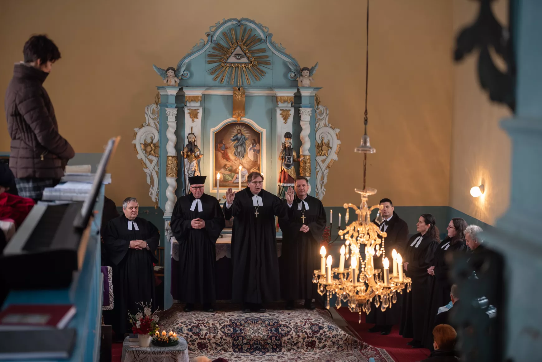 2022-12-18 Hosszúszó, evagélikus templom, újraszentelés