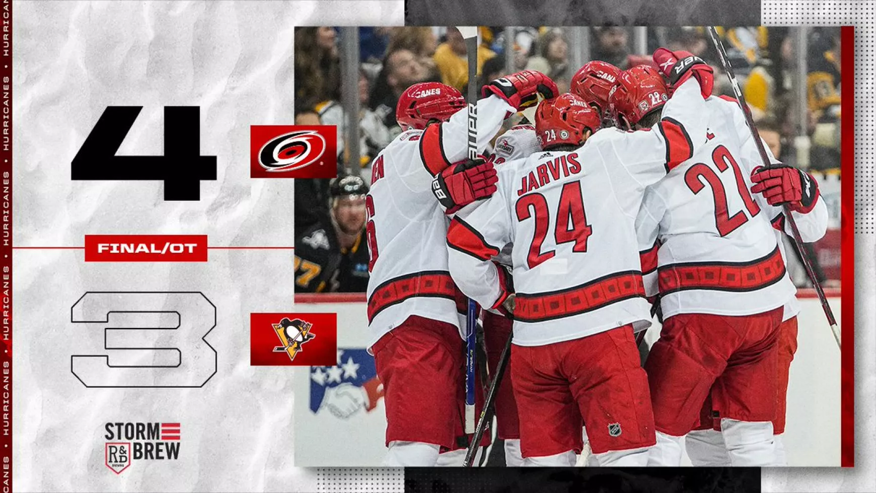 Pittsburgh Penguins-Carolina Hurricanes 3-4 - hosszabbítás után