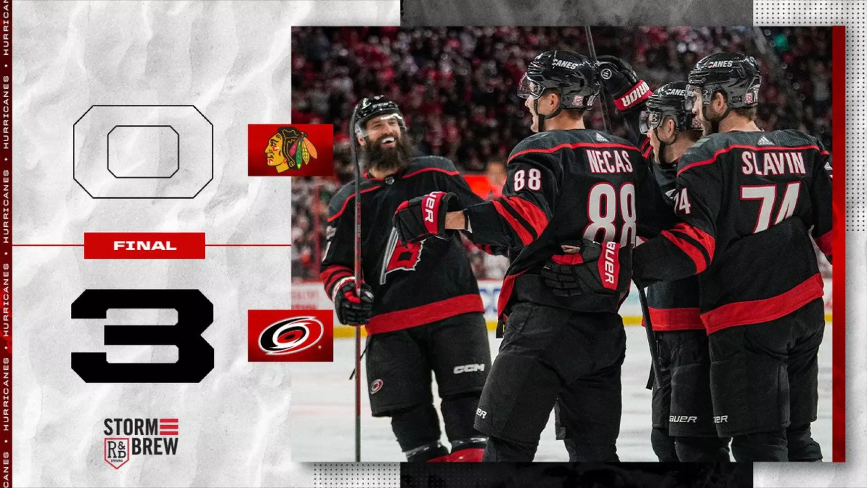 Carolina Hurricanes-Chicago Blackhawks 3-0