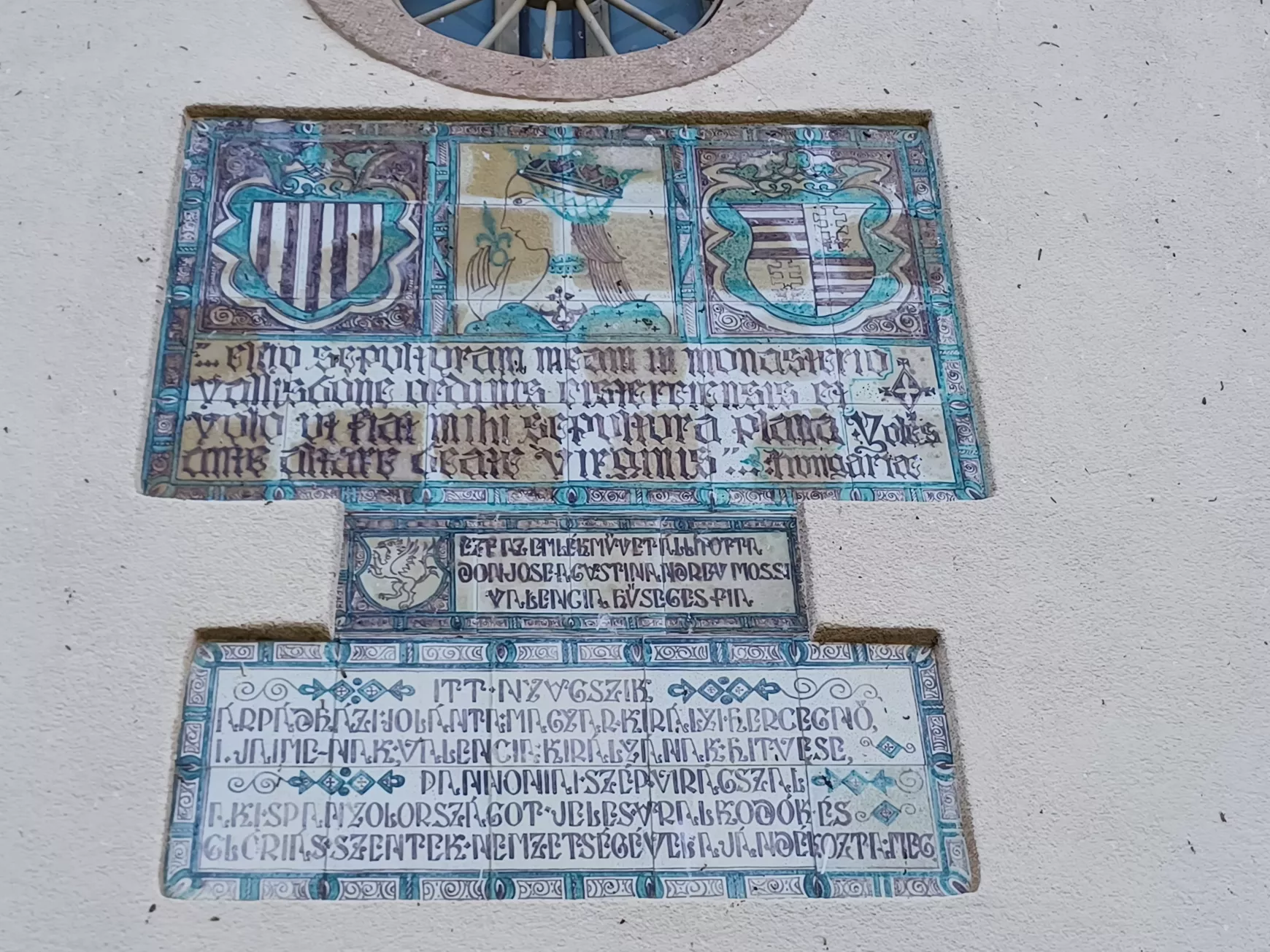 Vallbona: Falikép a kápolnában