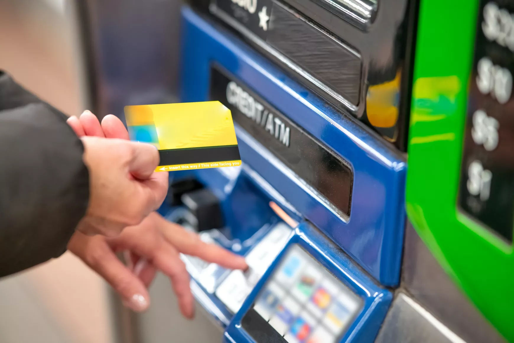 bankomat bankautomata bankkártya