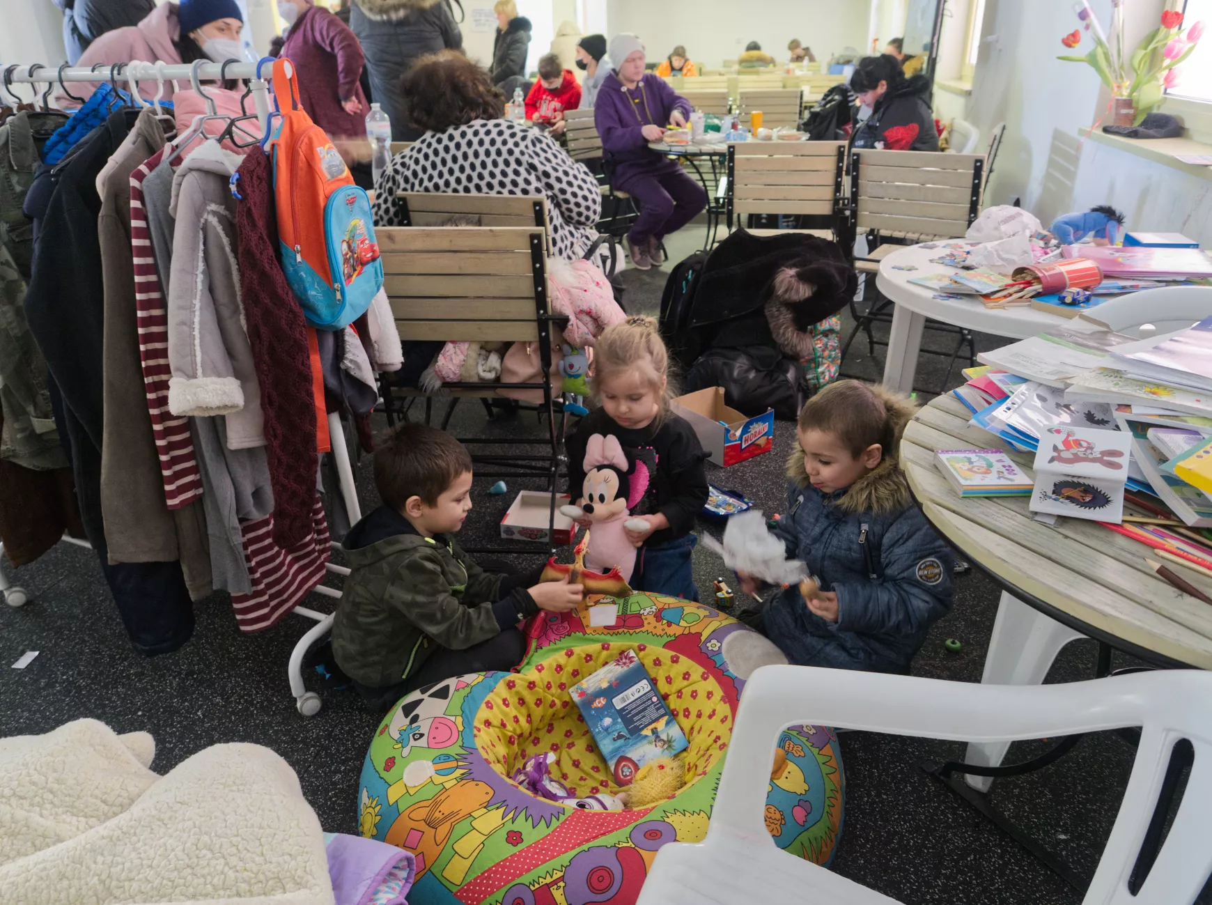 Kassa, menekültek, orosz-ukrán háború, menekültközpont