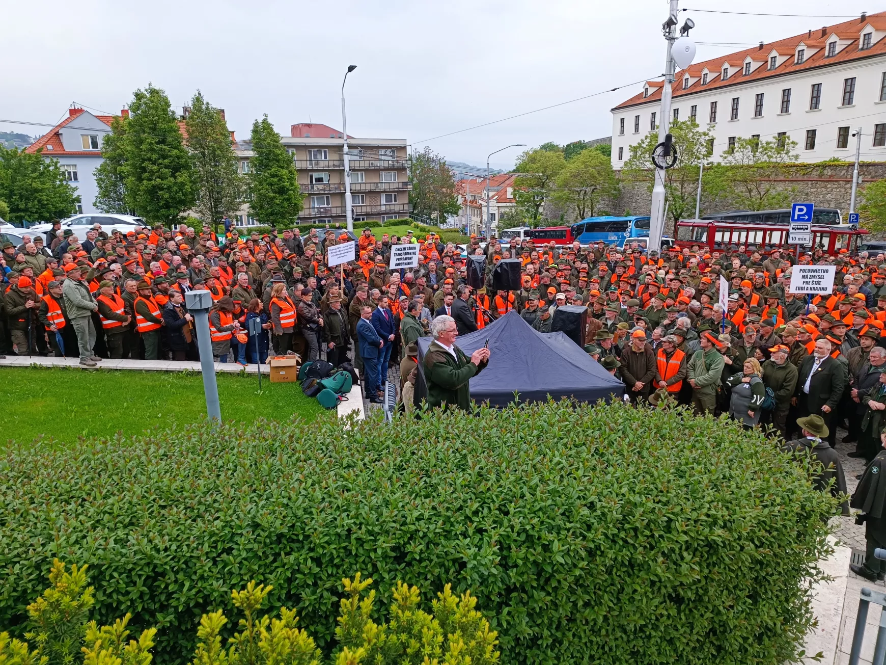 Szlovák Vadászkamara tüntetés