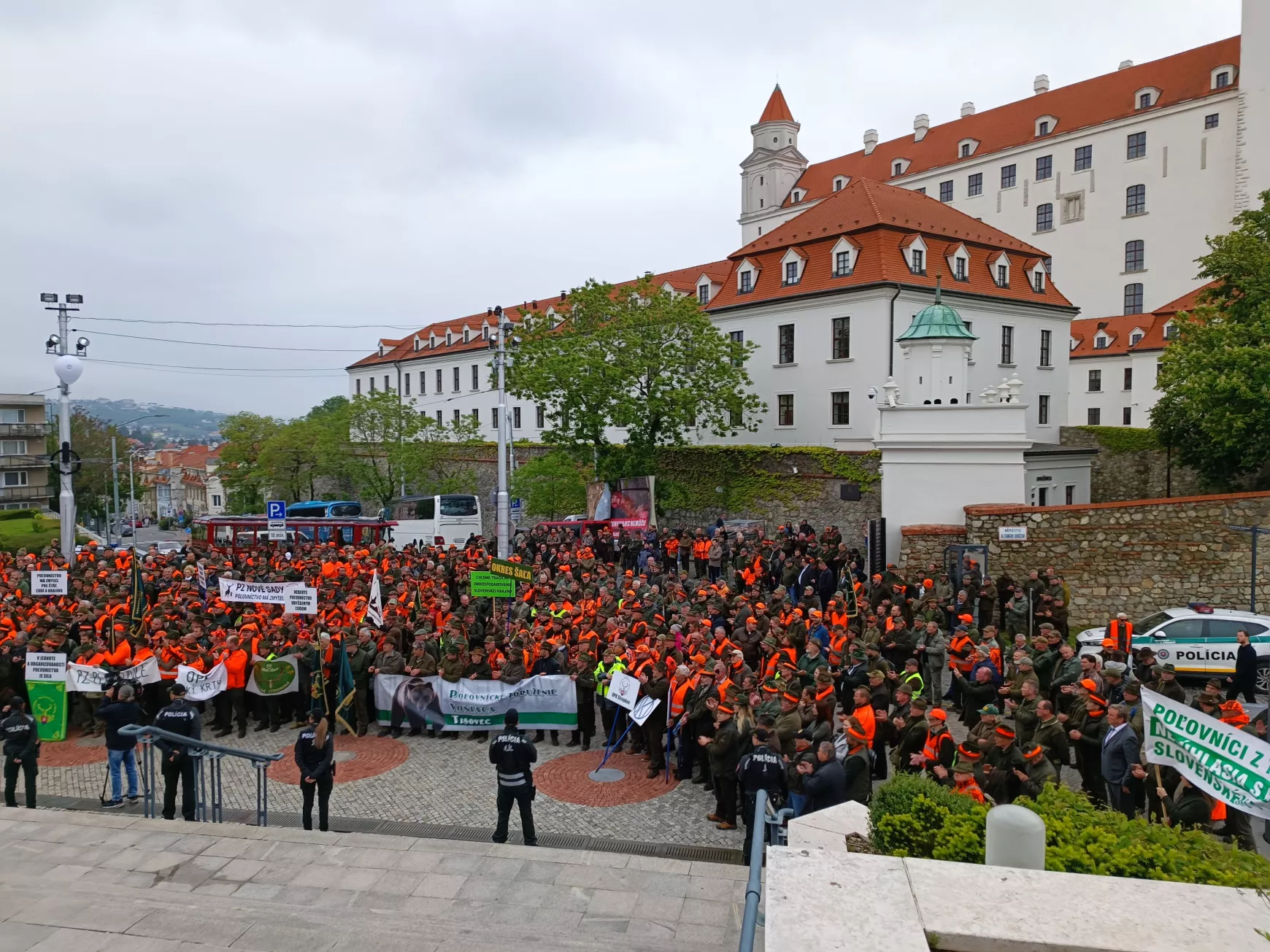 Szlovák Vadászkamara tüntetés