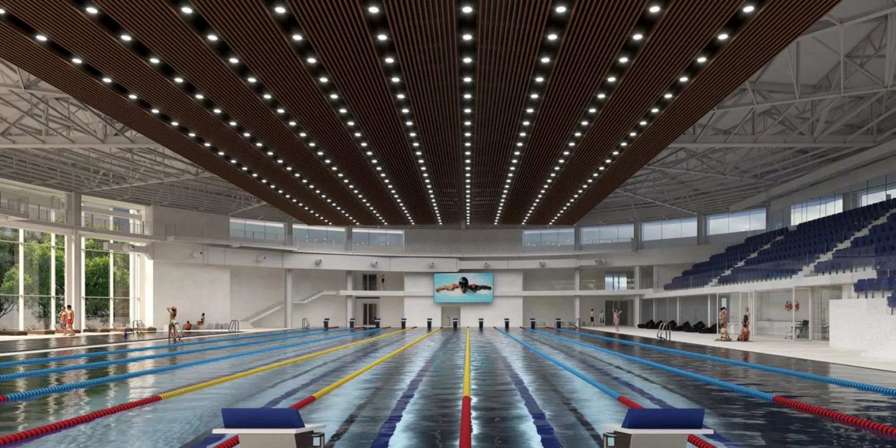 Kassa, uszoda, Úszósportok Nemzeti Olimpiai Központja, NOCKE