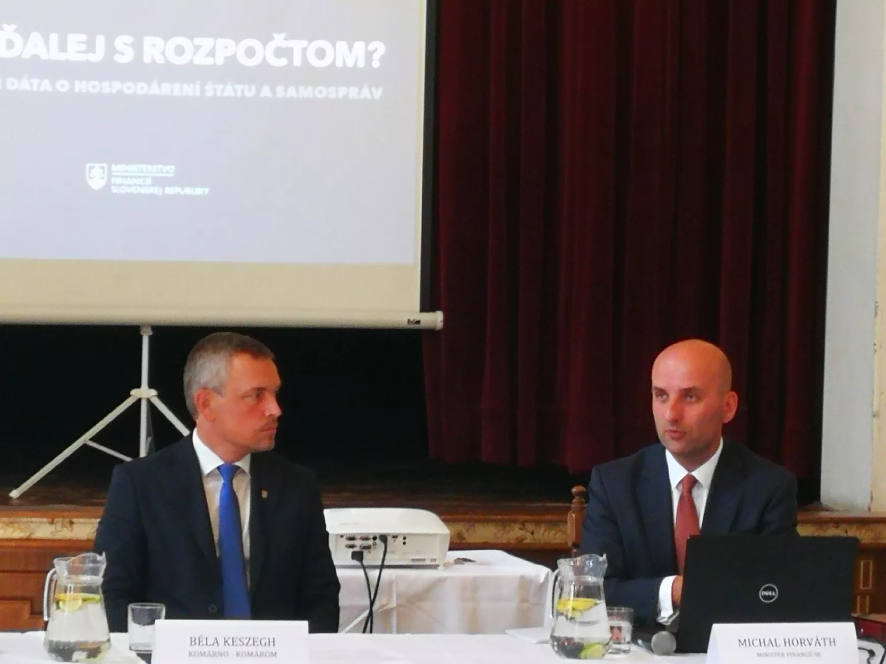 Horváth Mihály pénzügyminiszterrel egyeztettek a Komáromi járás polgármesterei
