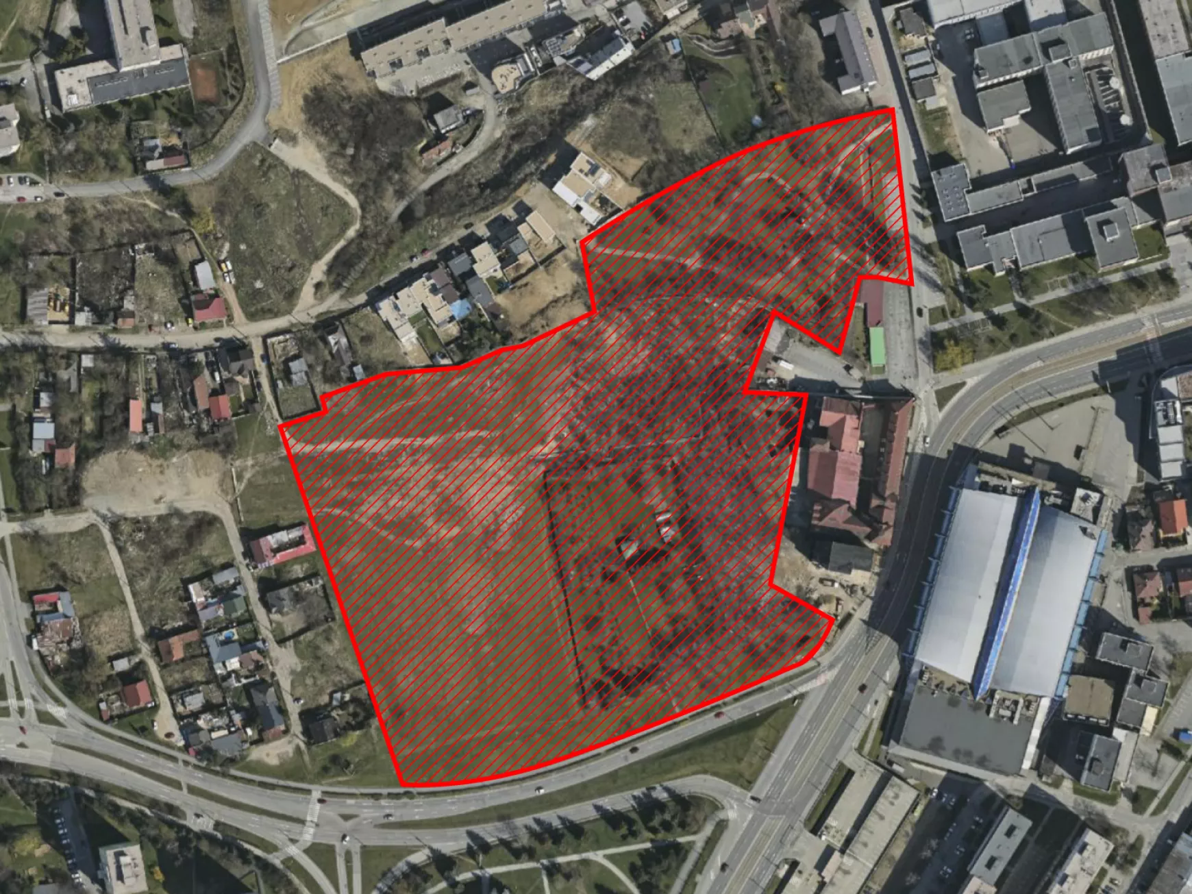 Kassa, park, malátagyár, volt evangélikus temető, Park a malátagyár mögött
