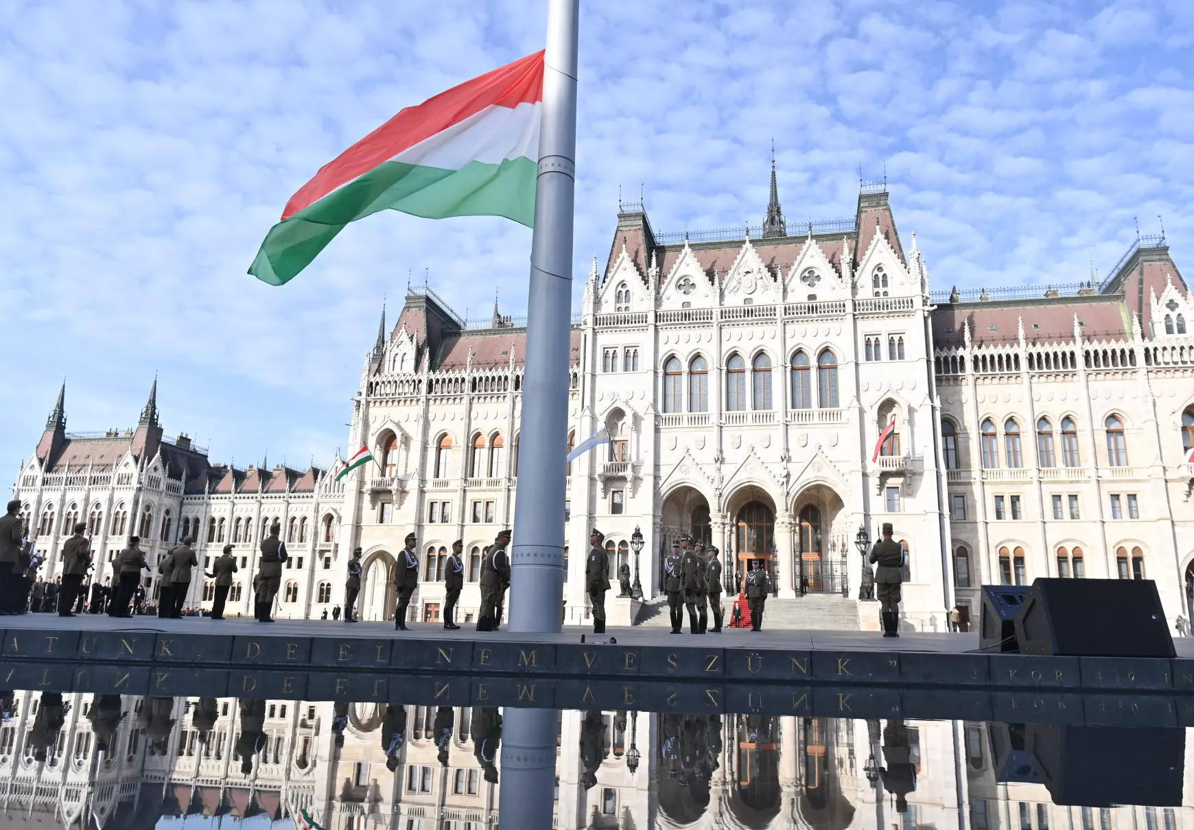 Országháza zászlófelvonás - 2023