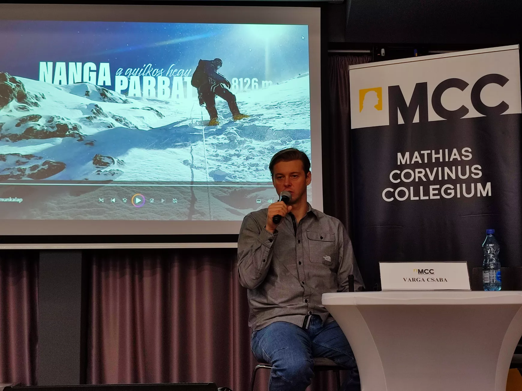 Varga Csaba hegymászó Királyhelmecen