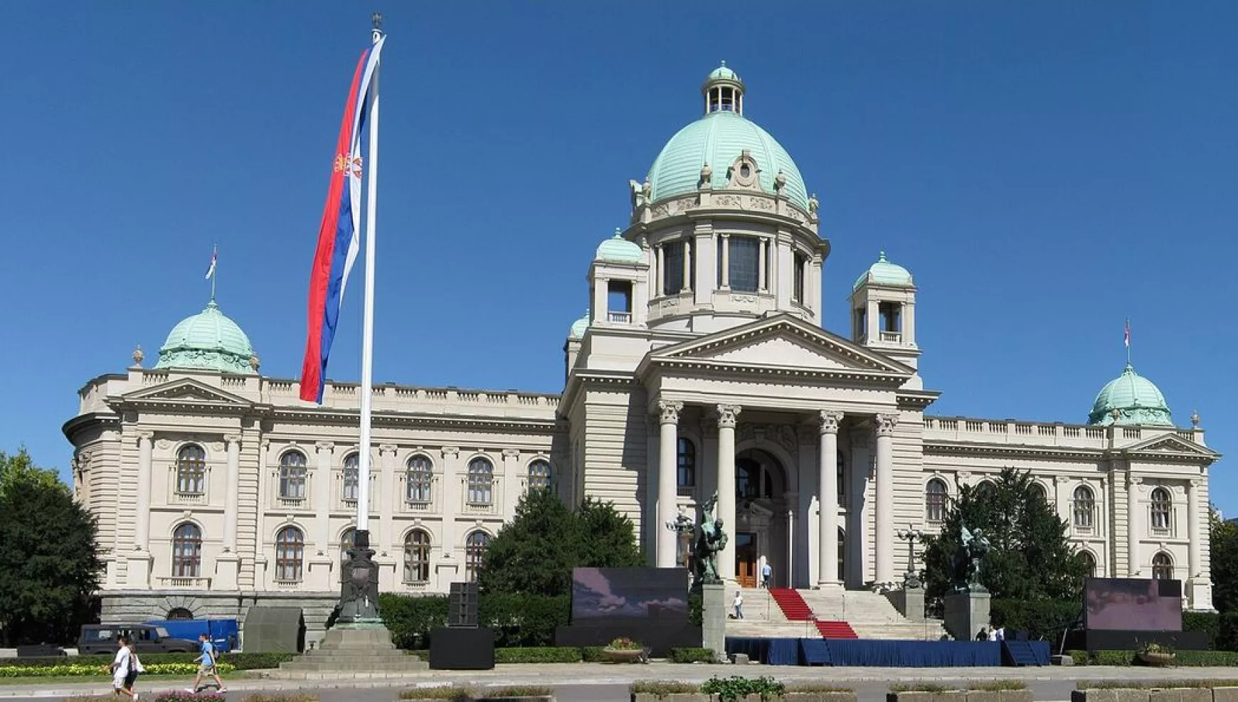 Belgrád - a szerb parlament épülete