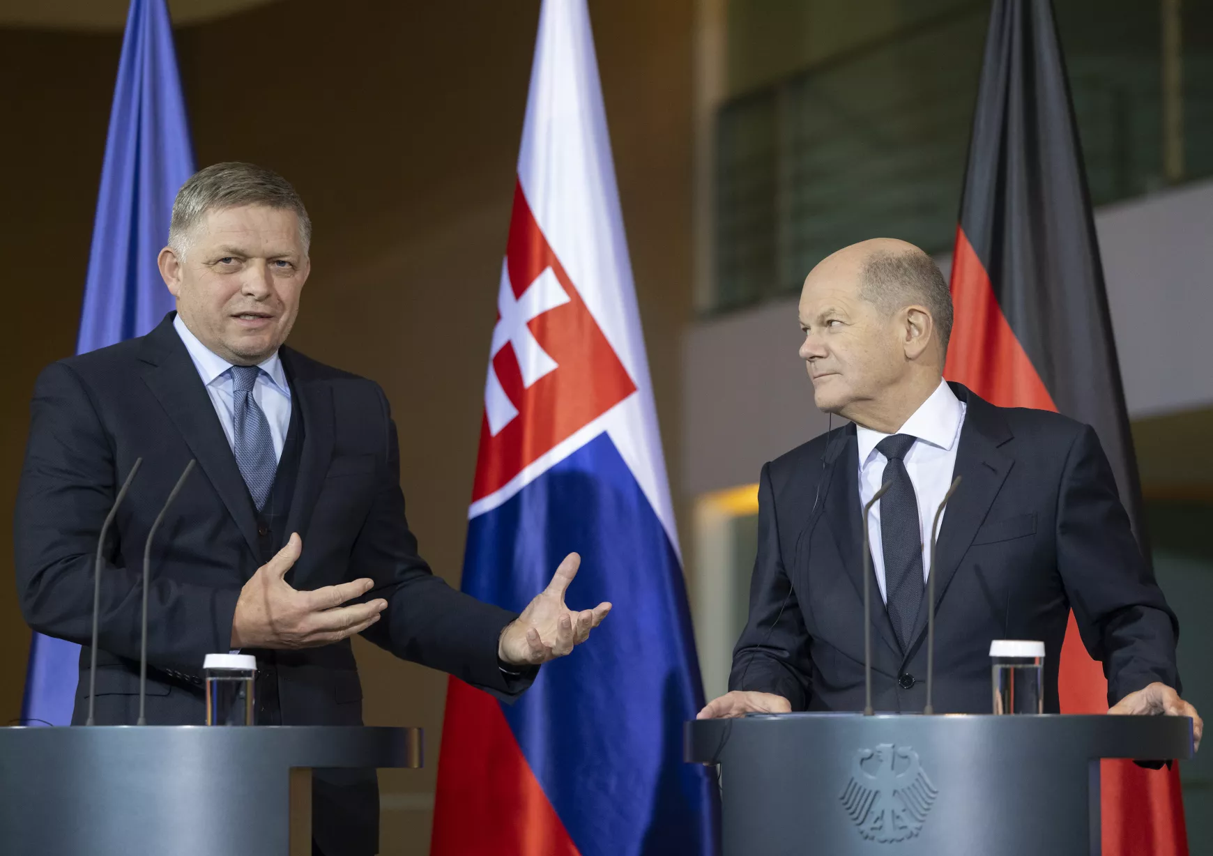 Robert Fico és Olaf Scholz