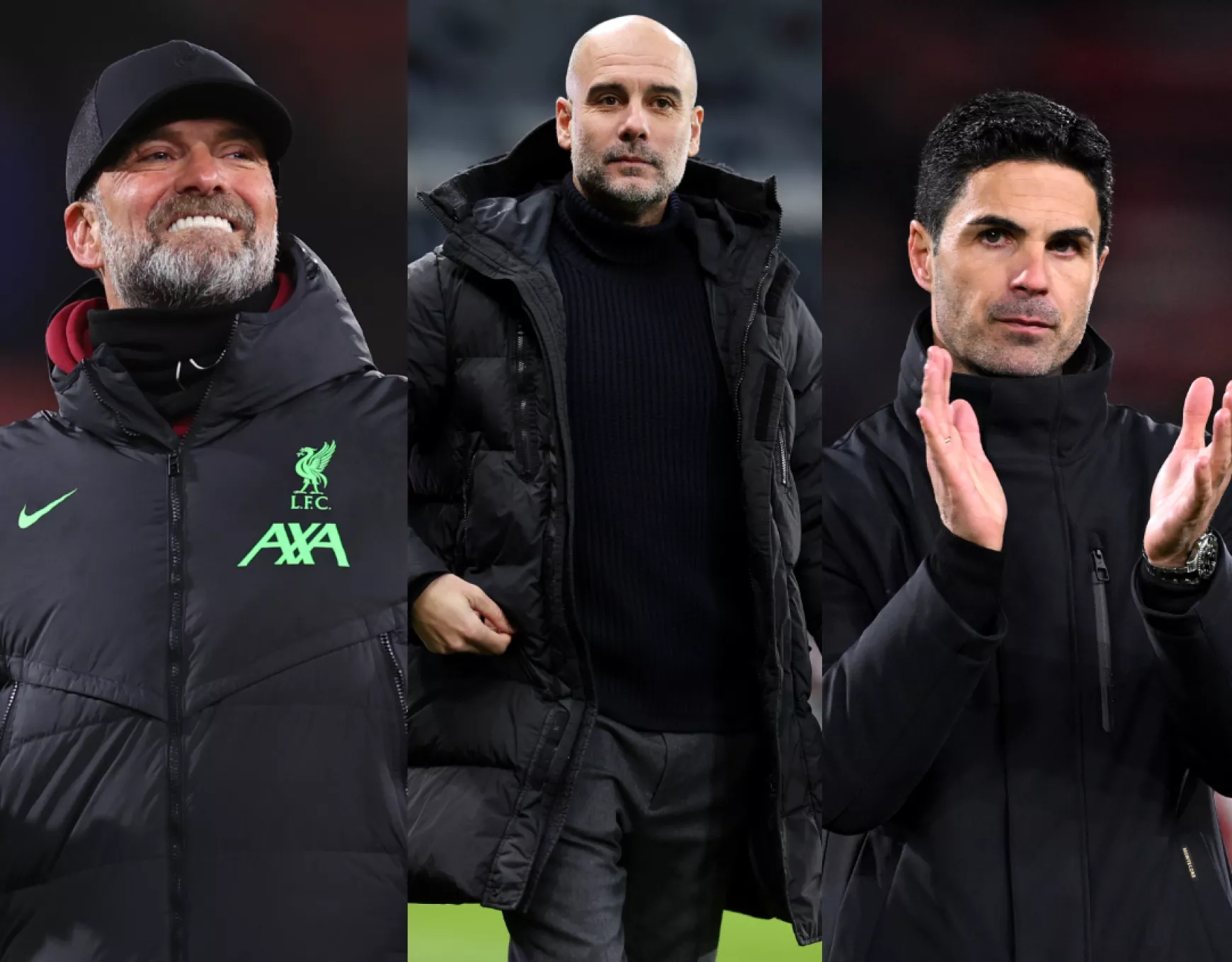 Klopp-Guardiola-Arteta