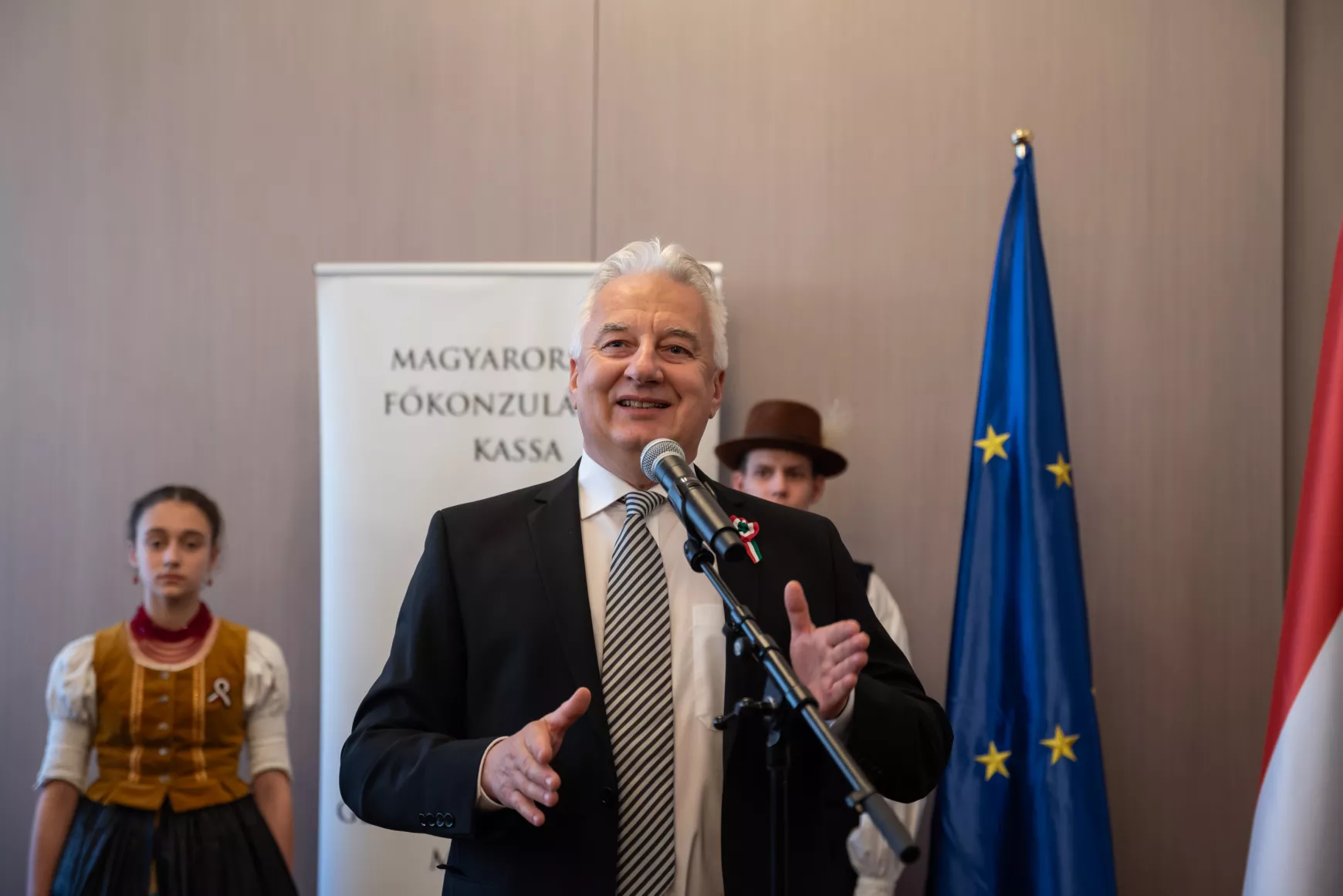 március 15, Kassa, Semjén Zsolt, kitüntetés, Magyar Arany Érdemkereszt, Nagy György, Auxt Ferenc