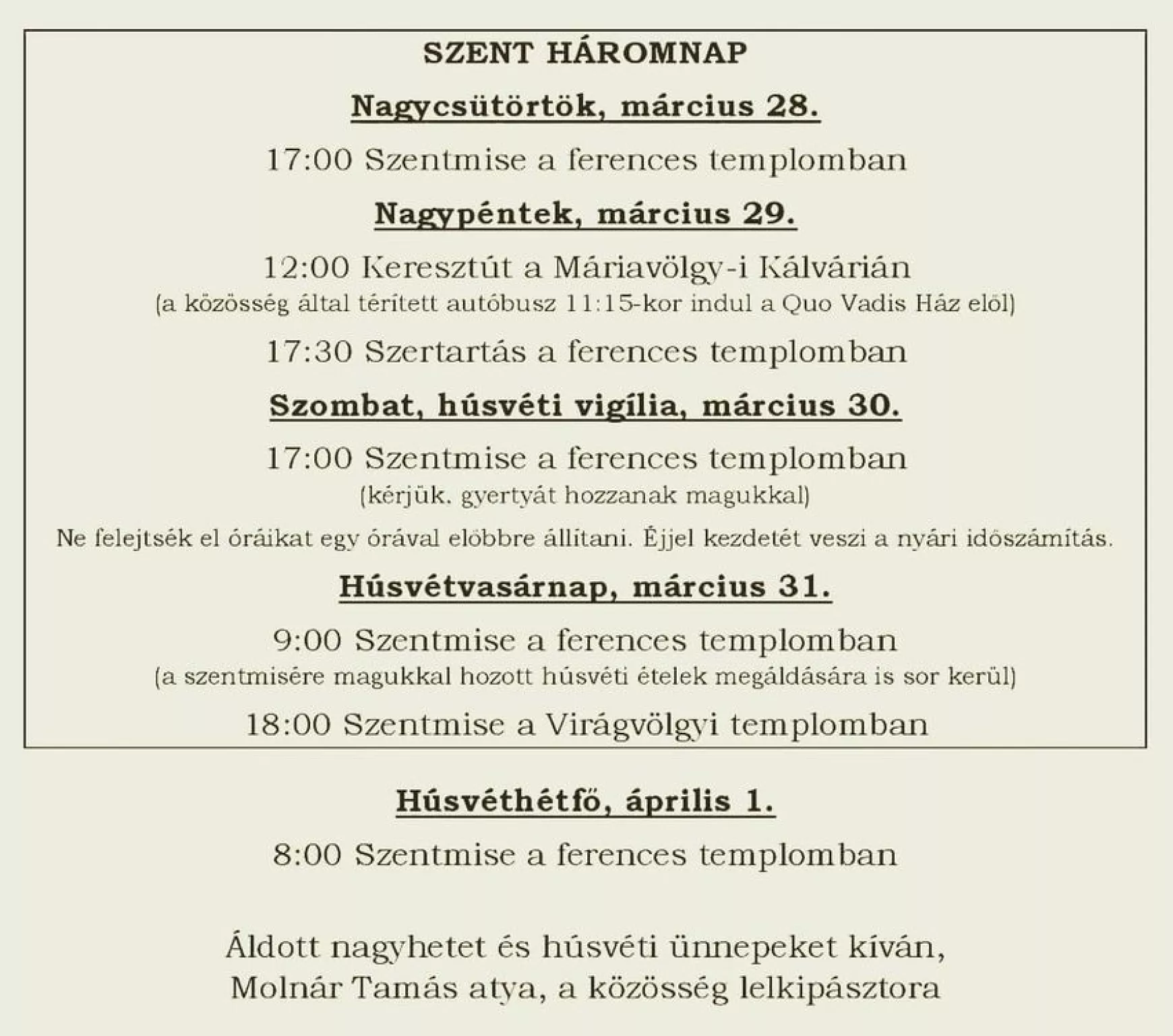 Nagyhét 2024 - Pozsony