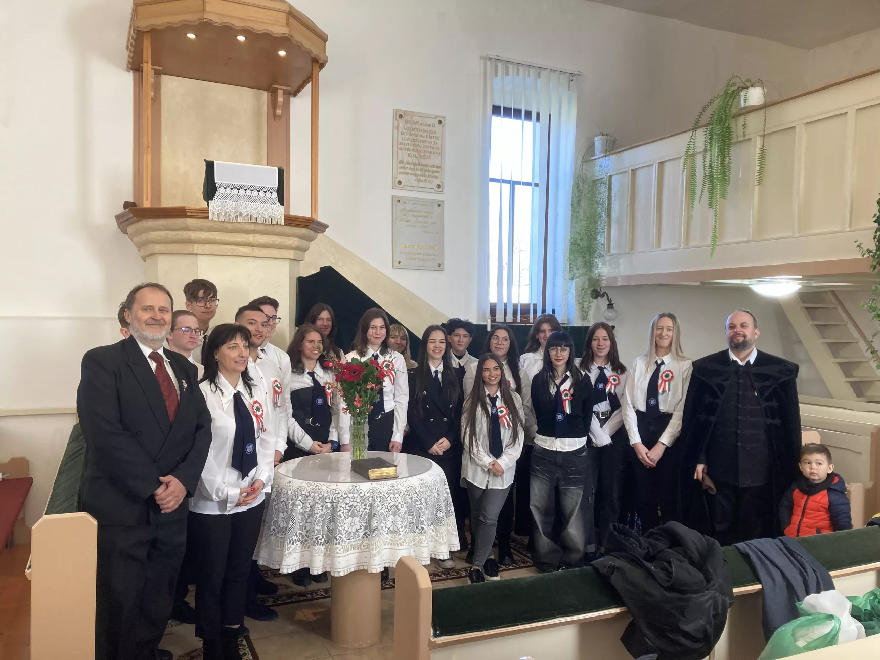 A váci diákok vendéglátóikkal