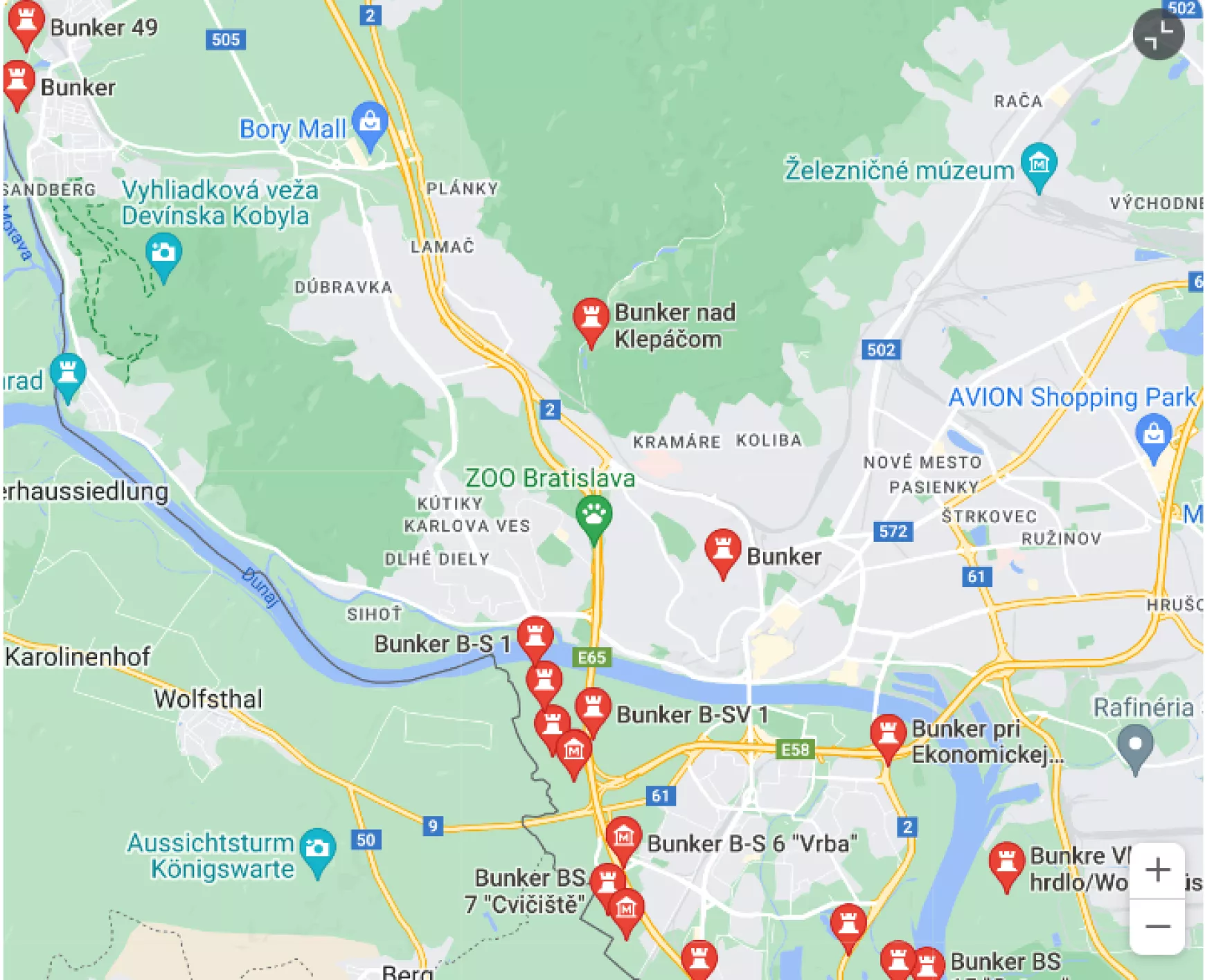 Pozsonyi bunkerek