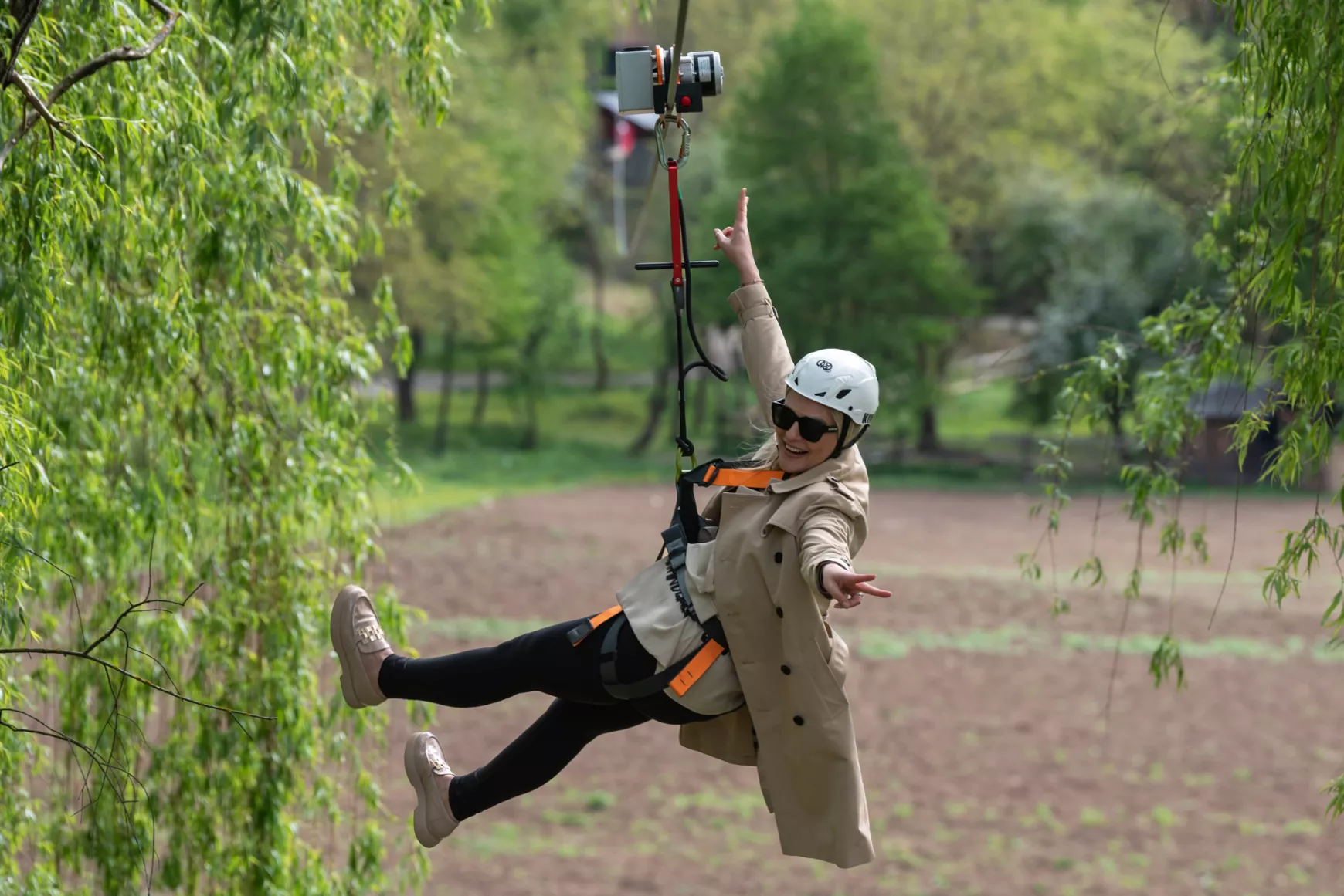 2024-04-19 Gombaszög, zipline, átcsúszópálya, átadás