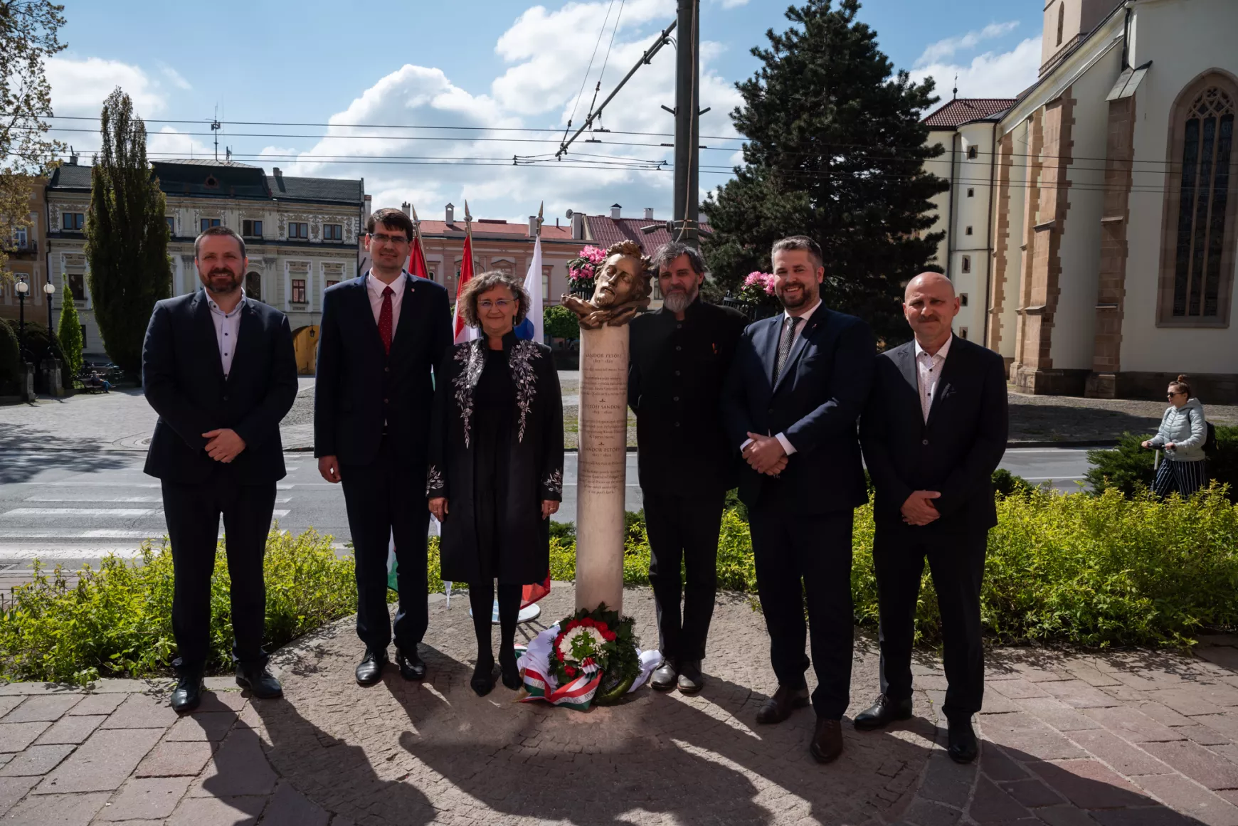 2024-04-23 Eperjes, Petőfi Sándor, szobor, szoboravatás, Petőfi-szobor