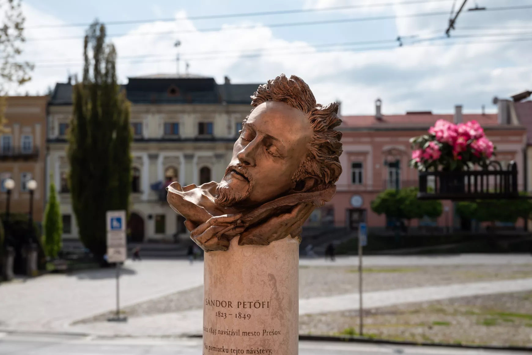 2024-04-23 Eperjes, Petőfi Sándor, szobor, szoboravatás, Petőfi-szobor