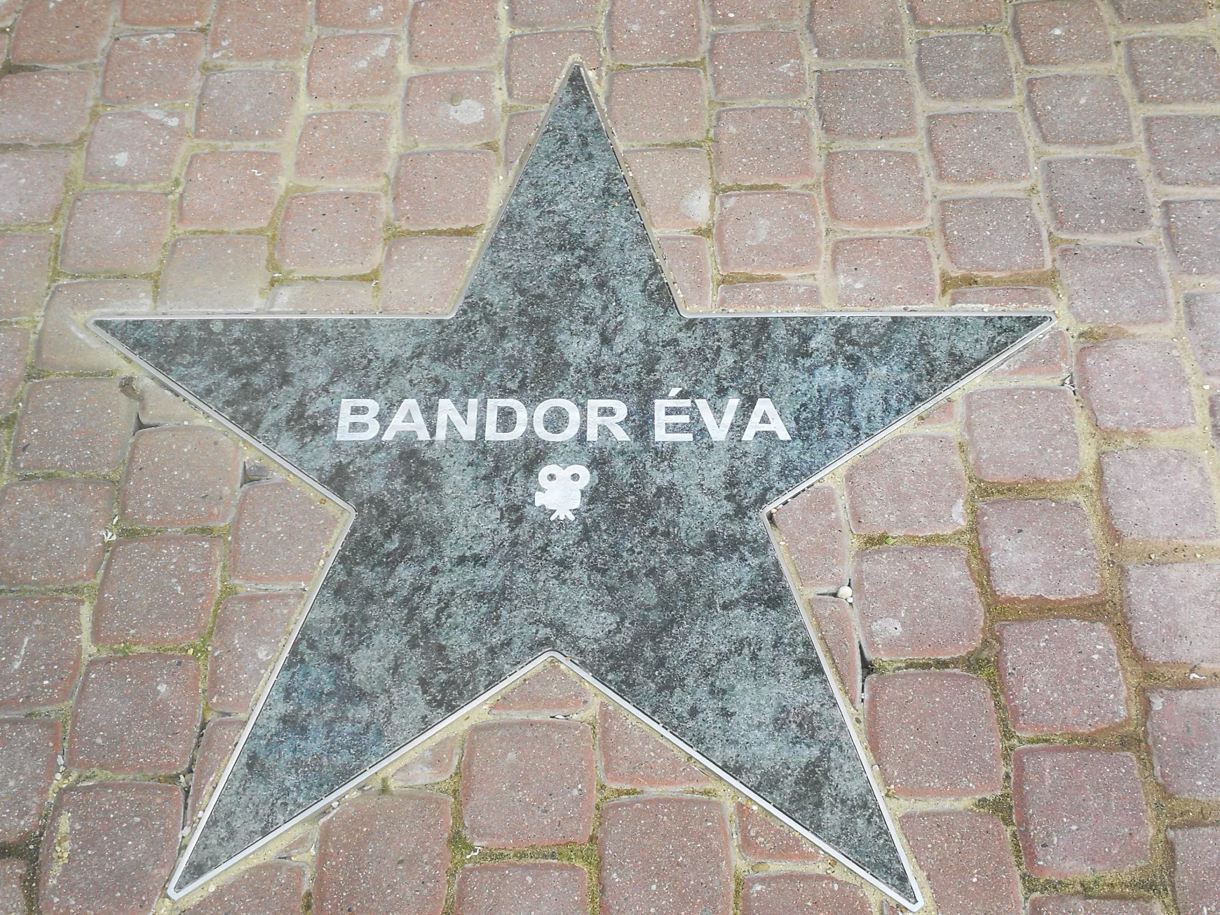  Leleplezték Bandor Éva színművész zöld gránit csillagát Komáromban, a Hírességek sétányán – KÉPEKKEL