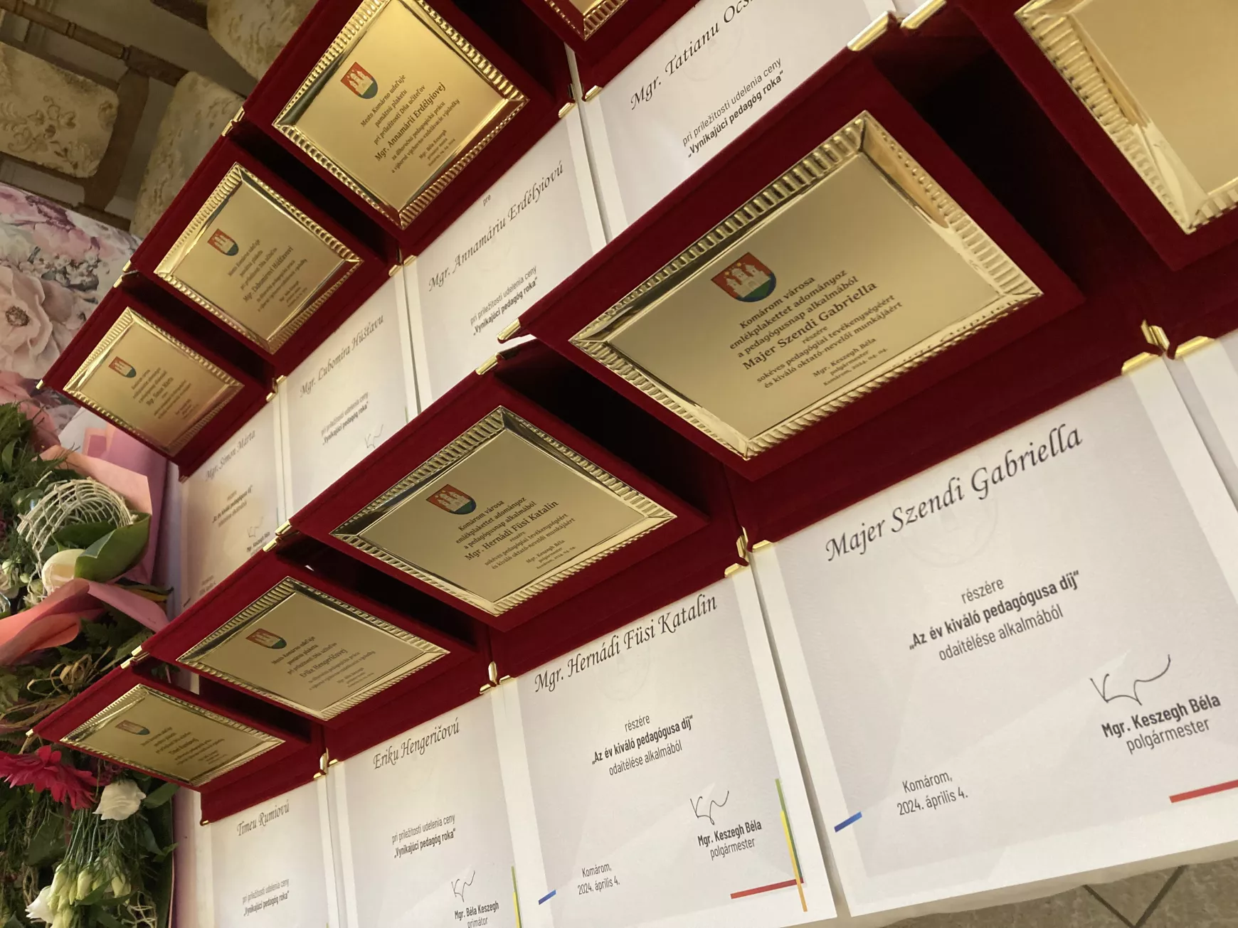 Jutalmazták az év legkiválóbb pedagógusait Komáromban