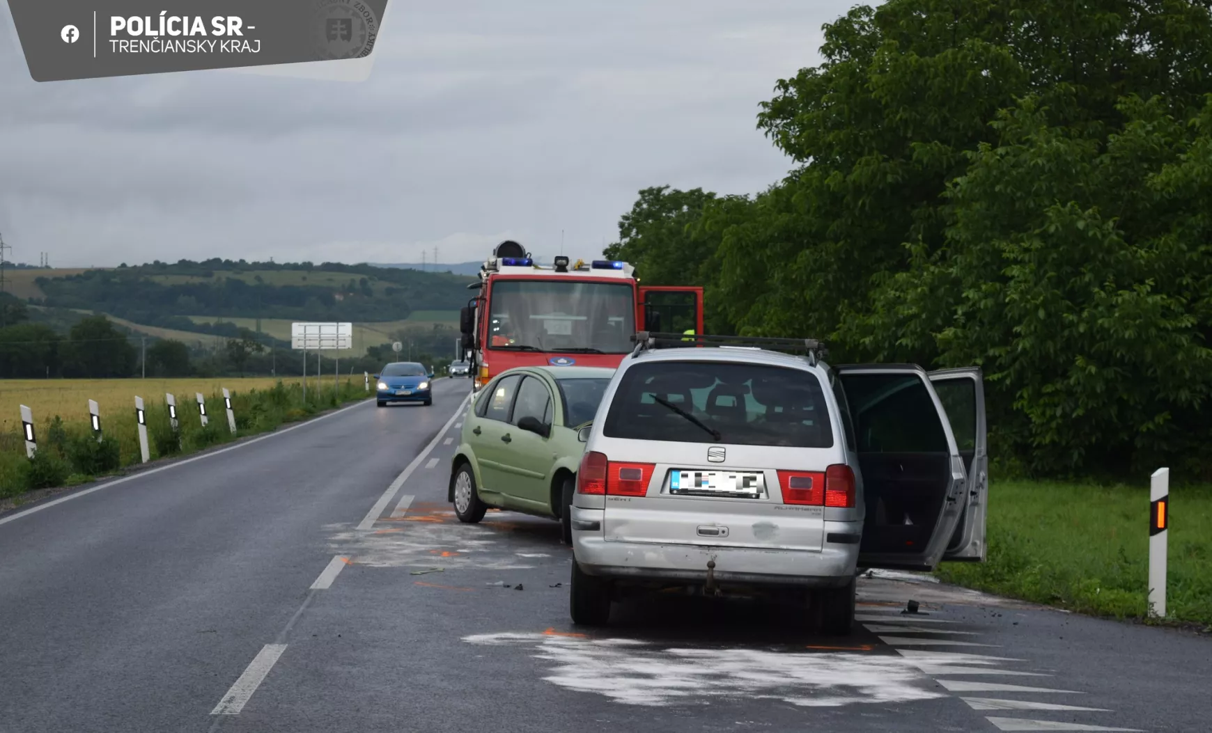 autóbaleset Vágújhely