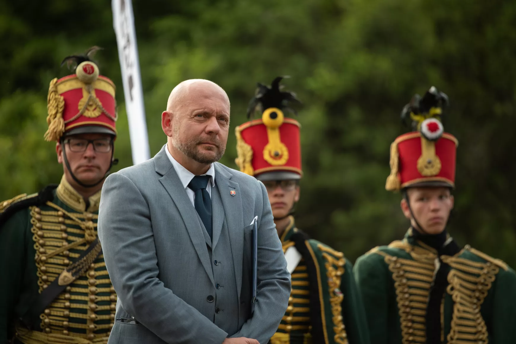 2024-06-20 Roskovány, honvédemlékmű, emlékmű, újraavatás