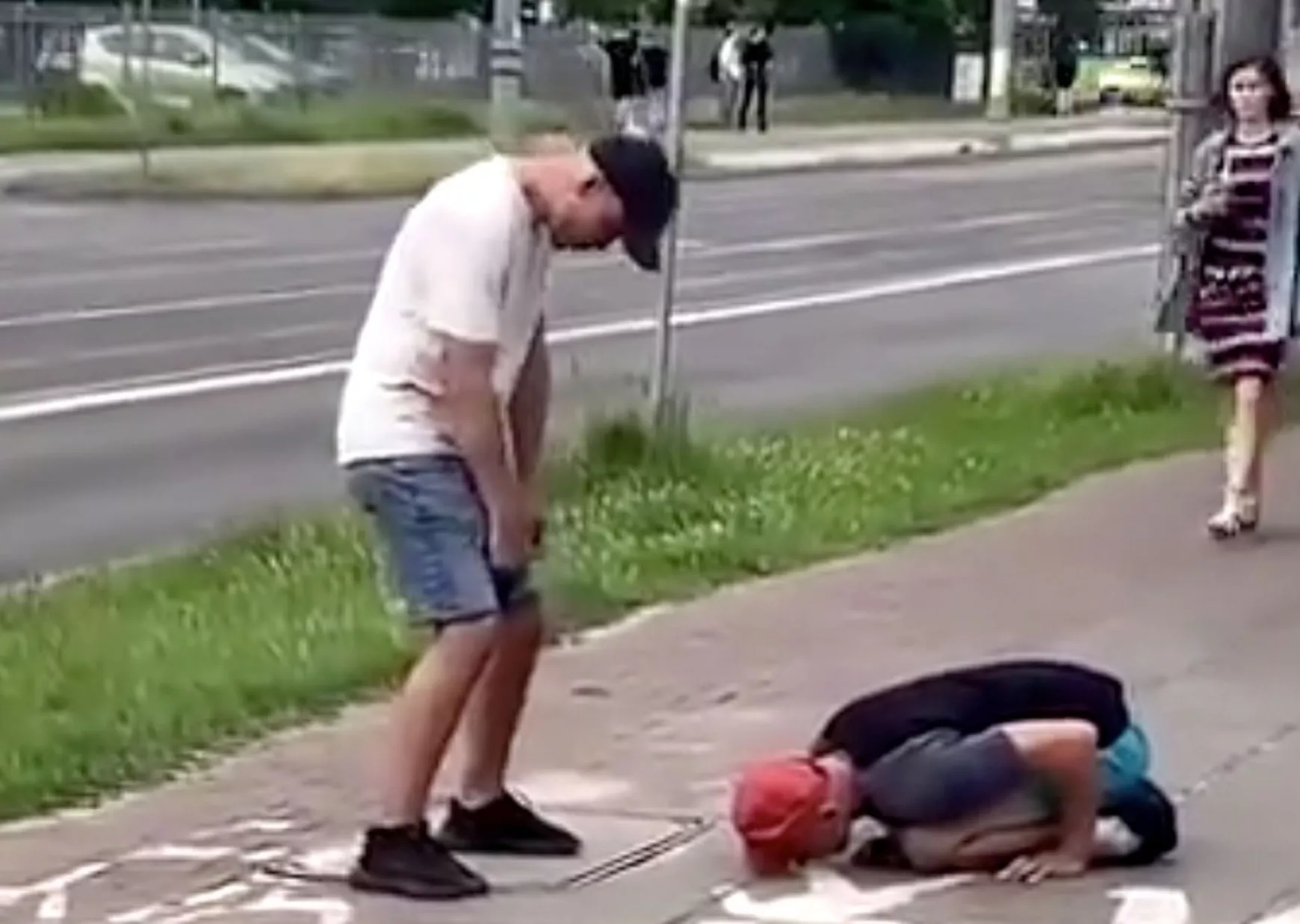 Fentanil fogyasztók a lengyelországi Poznanban - 2024.