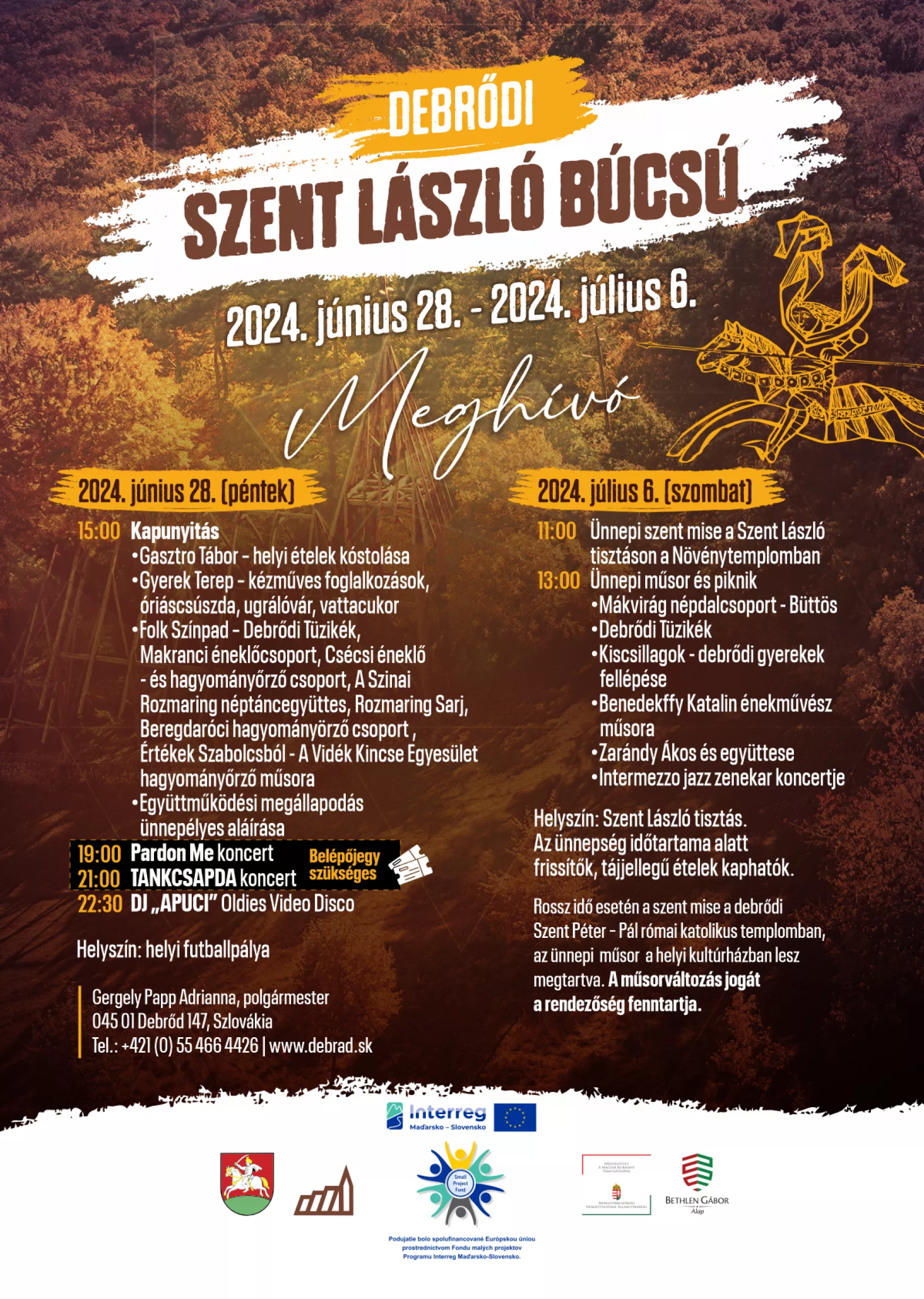 Debrőd, Szent László Búcsú, 2024, plakát