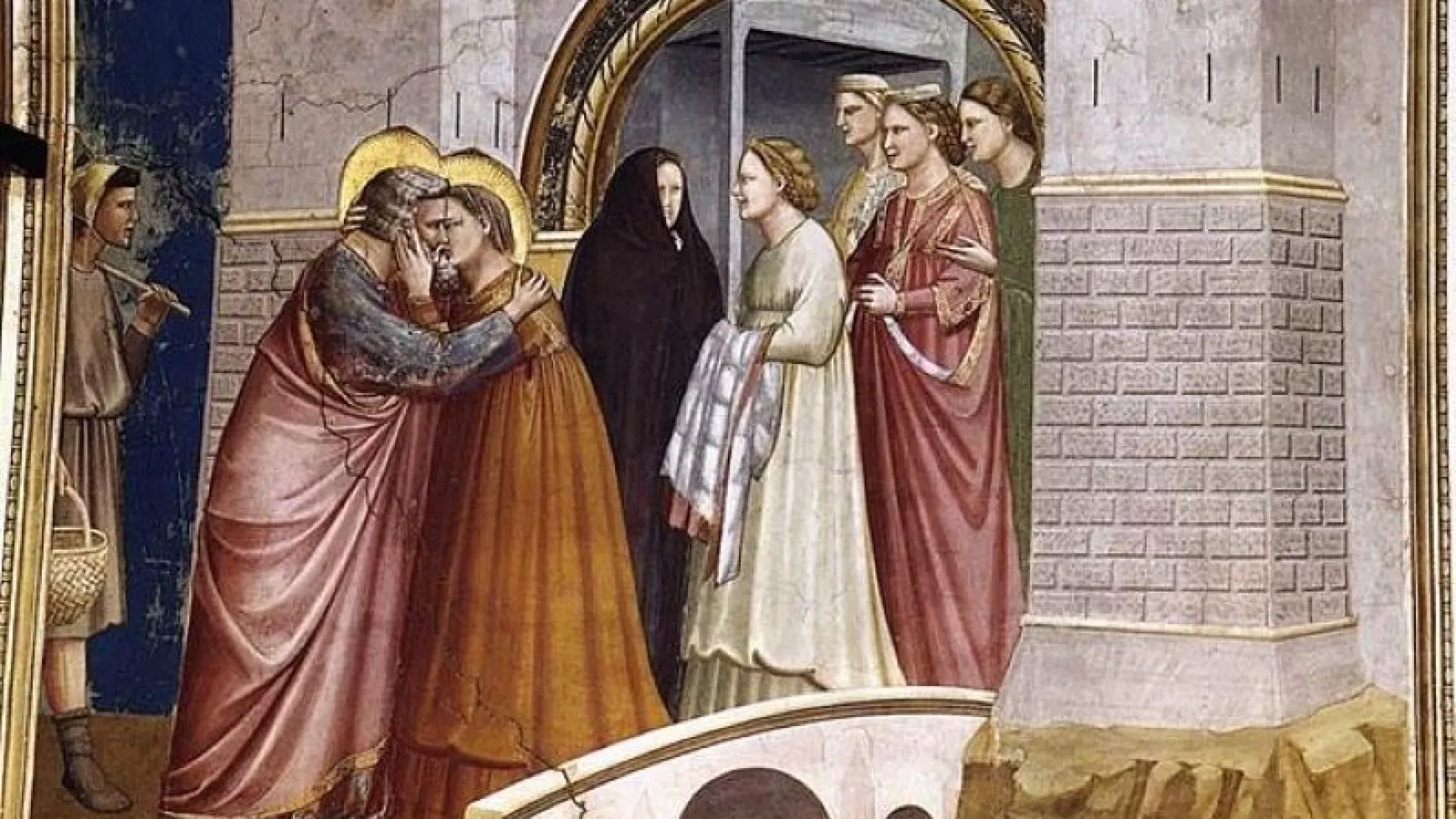 Giotto: Anna és Joachim találkozása az Arany Kapunál (1305)