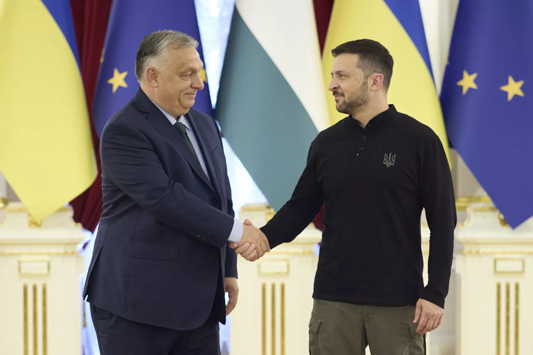 Orbán Viktor és Volodimir Zelenszkij