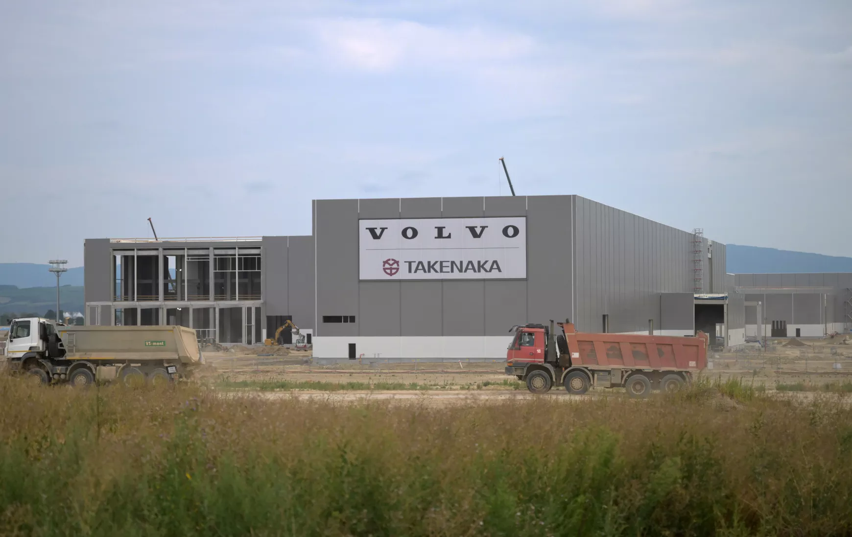 Volvo, autógyár, Kassa, Kassamindszent, építkezés