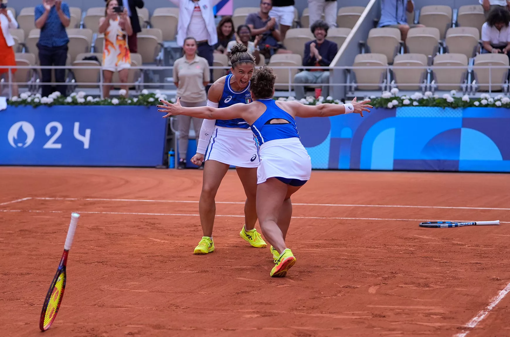 Az olasz Sara Errani és Jasmine Paolini nyerte meg a női párost a párizsi olimpia tenisztornájának zárónapján. - 2024 - TASR
