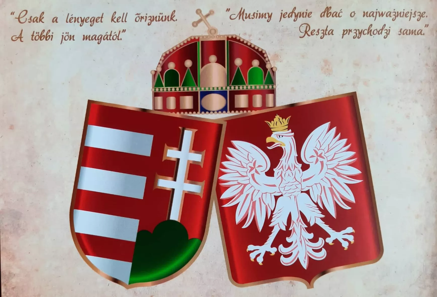 magyar-lengyel képeslap
