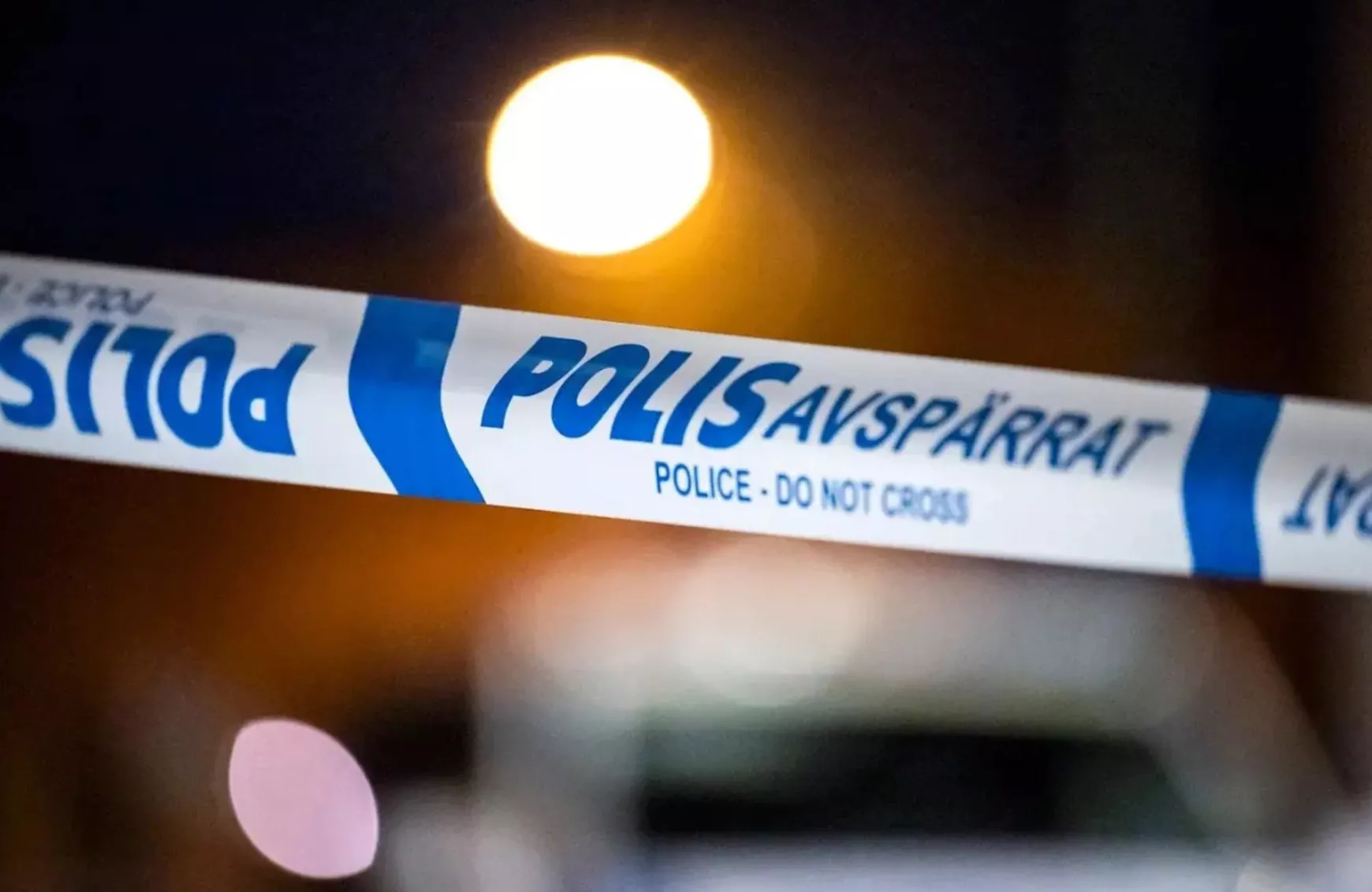 rendőrségi szallag Svédországban - bűncselekmény illusztráció