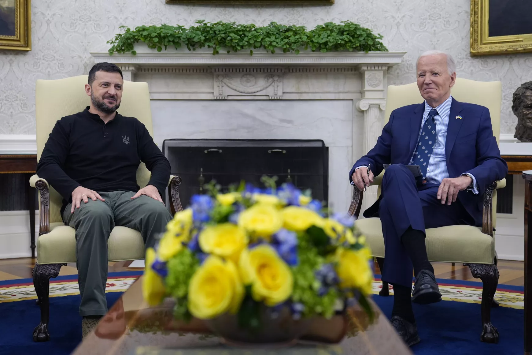 Joe Biden és Vologyimir Zelenszkij találkozója Washingtonban, a Fehér Házban - 2024 szeptember