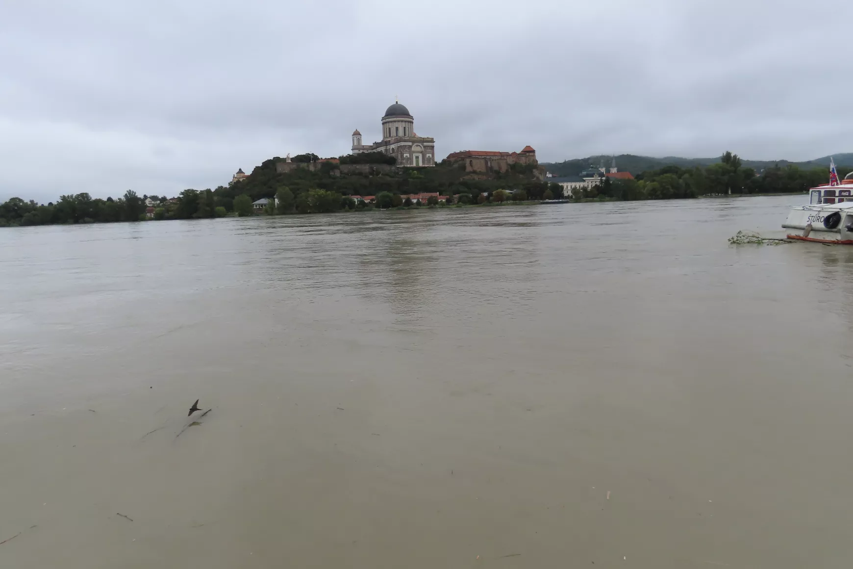 Párkány - Duna, árvíz 2024. 09. 16.