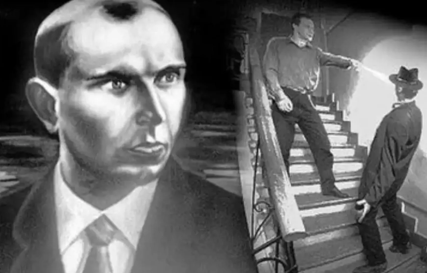 Sztepan Bandera meggyilkolása - rajz - illusztráció