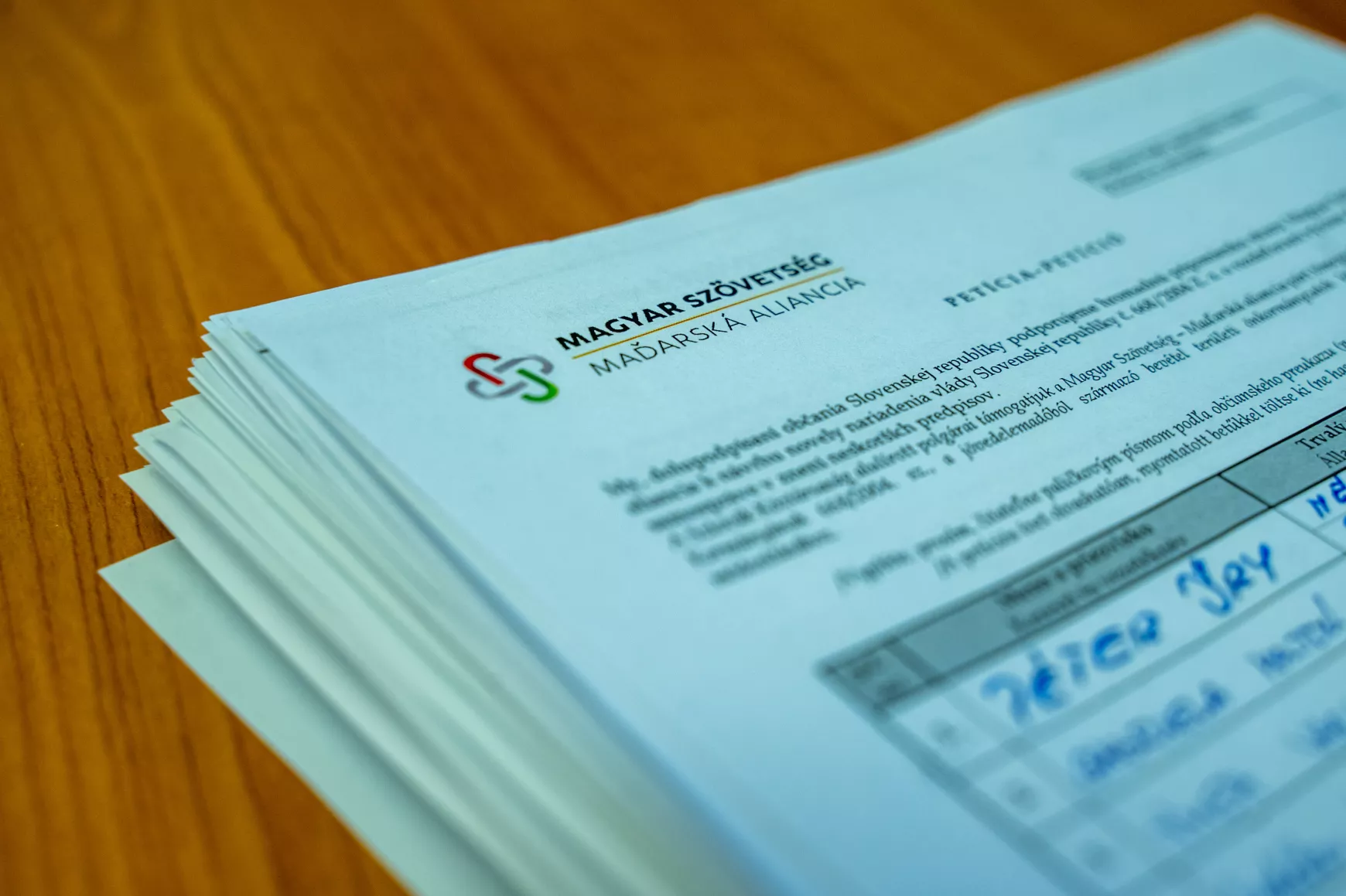Magyar Szövetség - petíciós ívek - 2024 november 19.
