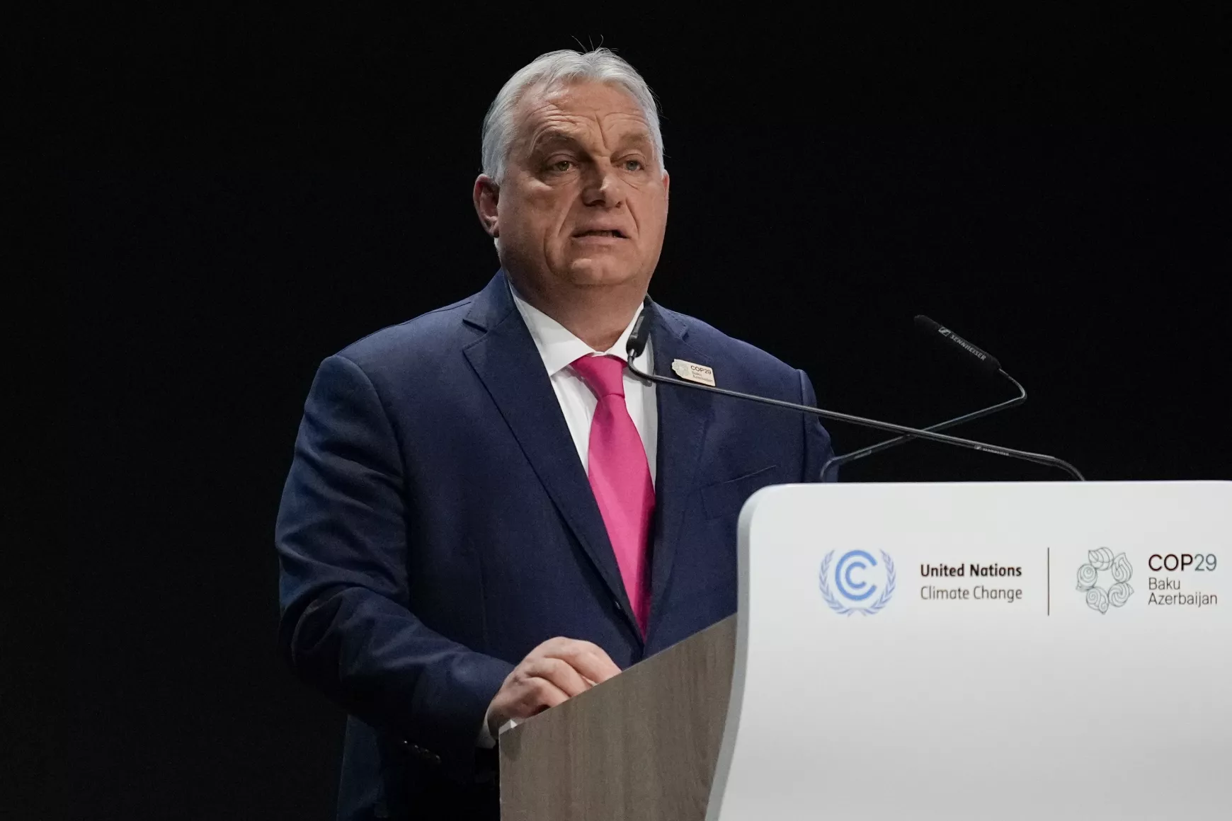 Orbán Viktor az ENSZ éves éghajlatváltozási konferenciáján