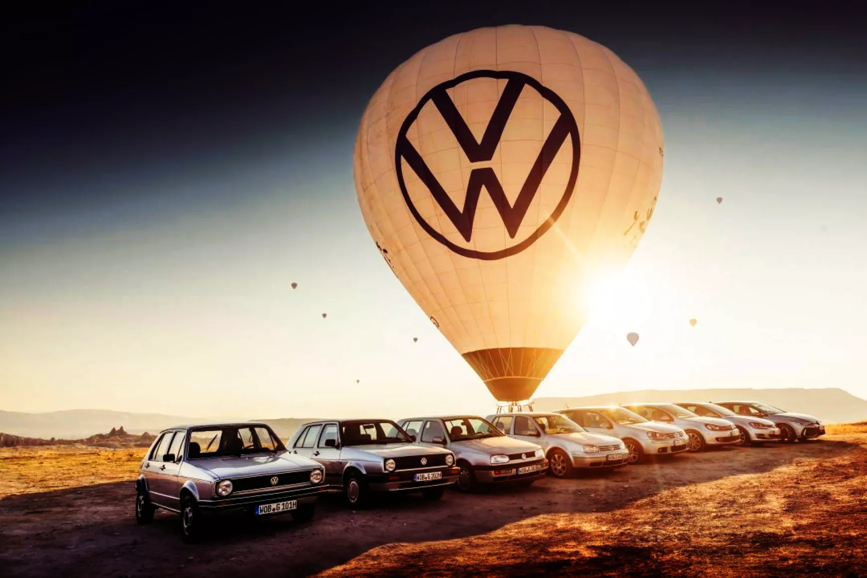 Volkswagen az elsőtől a jelenlegi nyolcadik generációig.