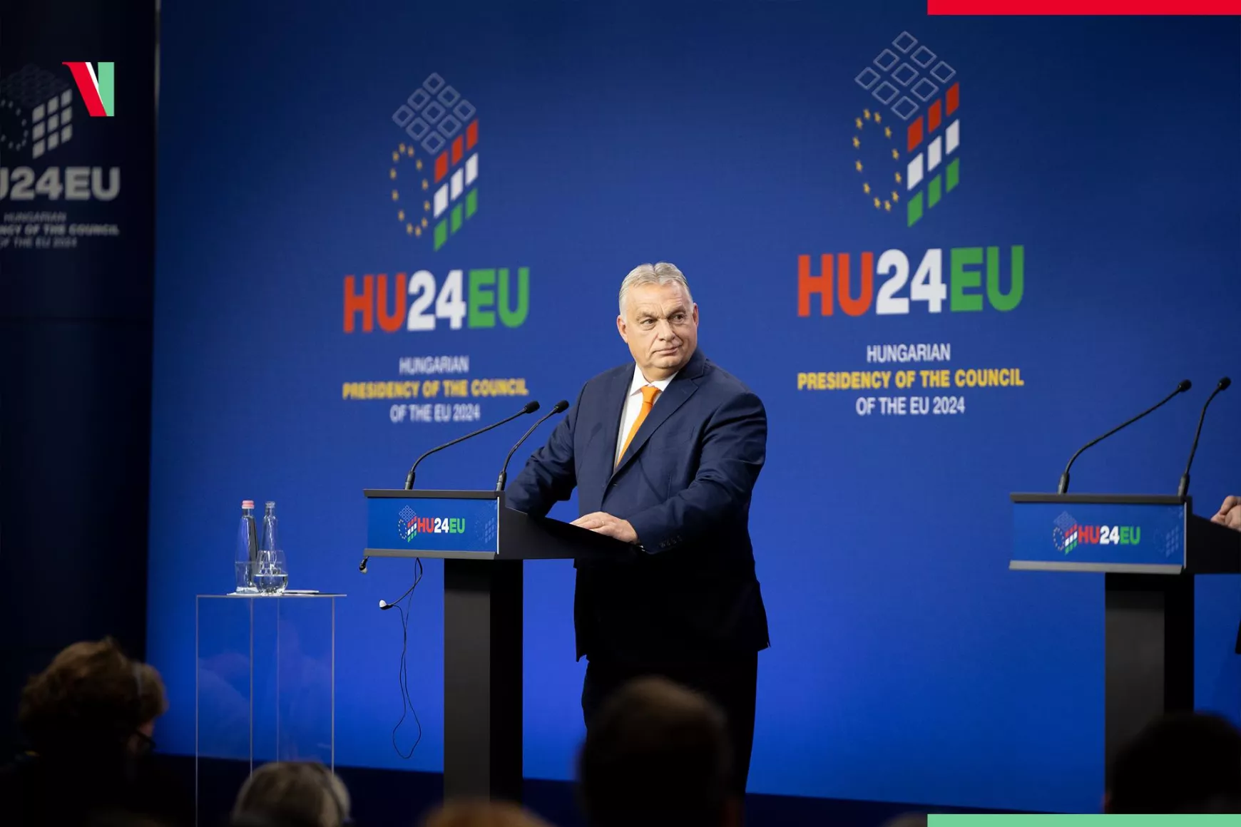 Orbán Viktor az európai országok csúcstalálkozóján Budapesten 2024 novemberében