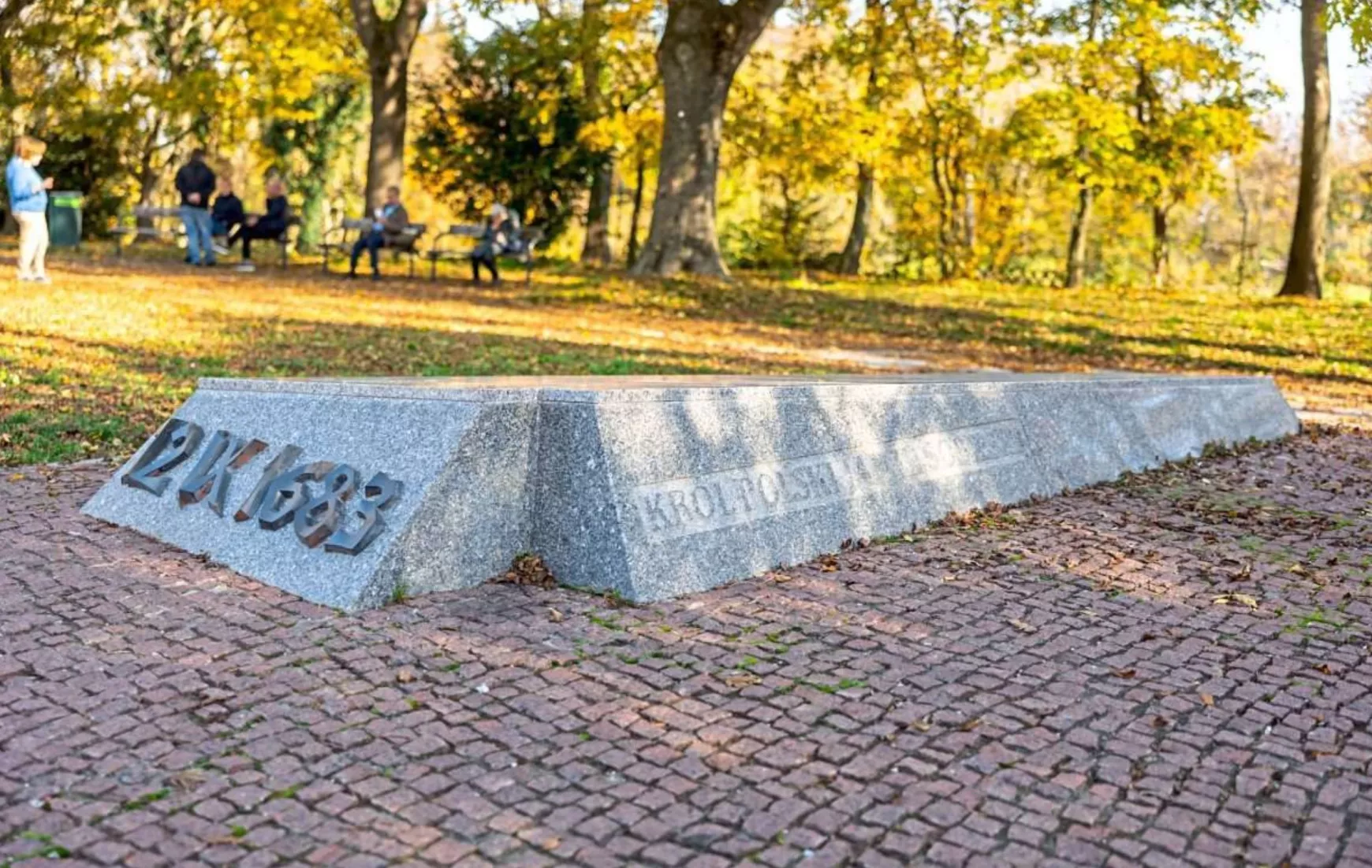 Sobieski lengyel király leendő szobrának talapzata Bécs mellett