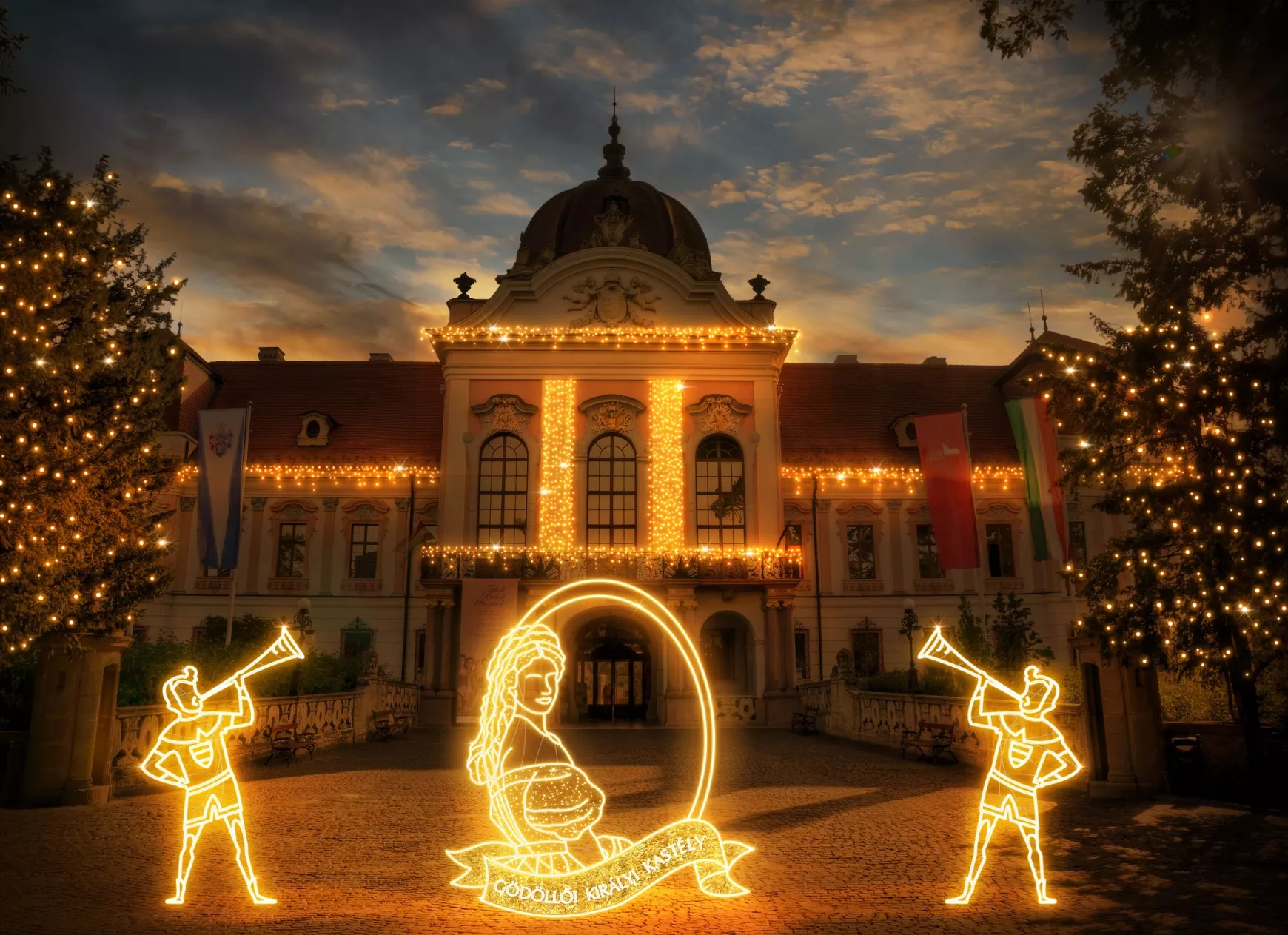 Fénypompás kastélypark Gödöllőn az idei csoda