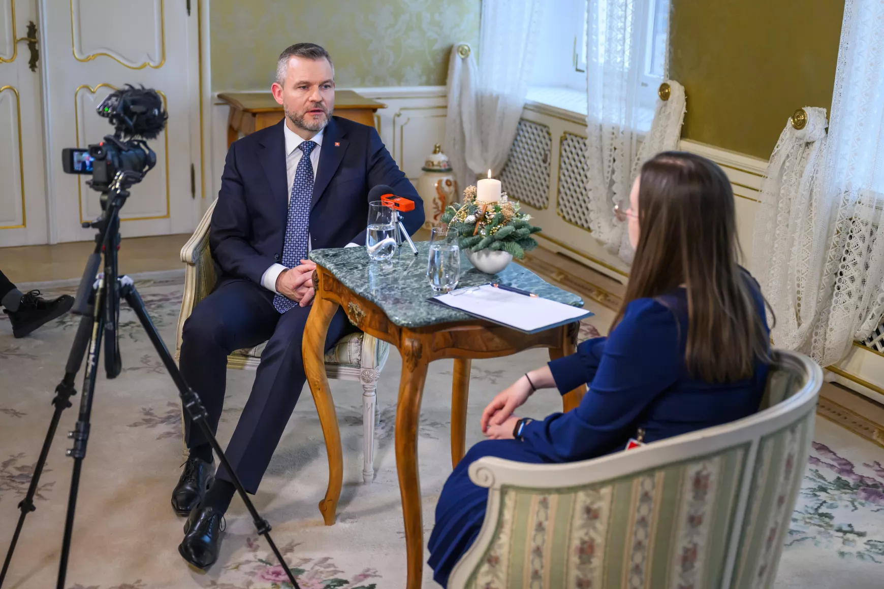 Peter Pellegrini a TASR-nek nyilatkozik